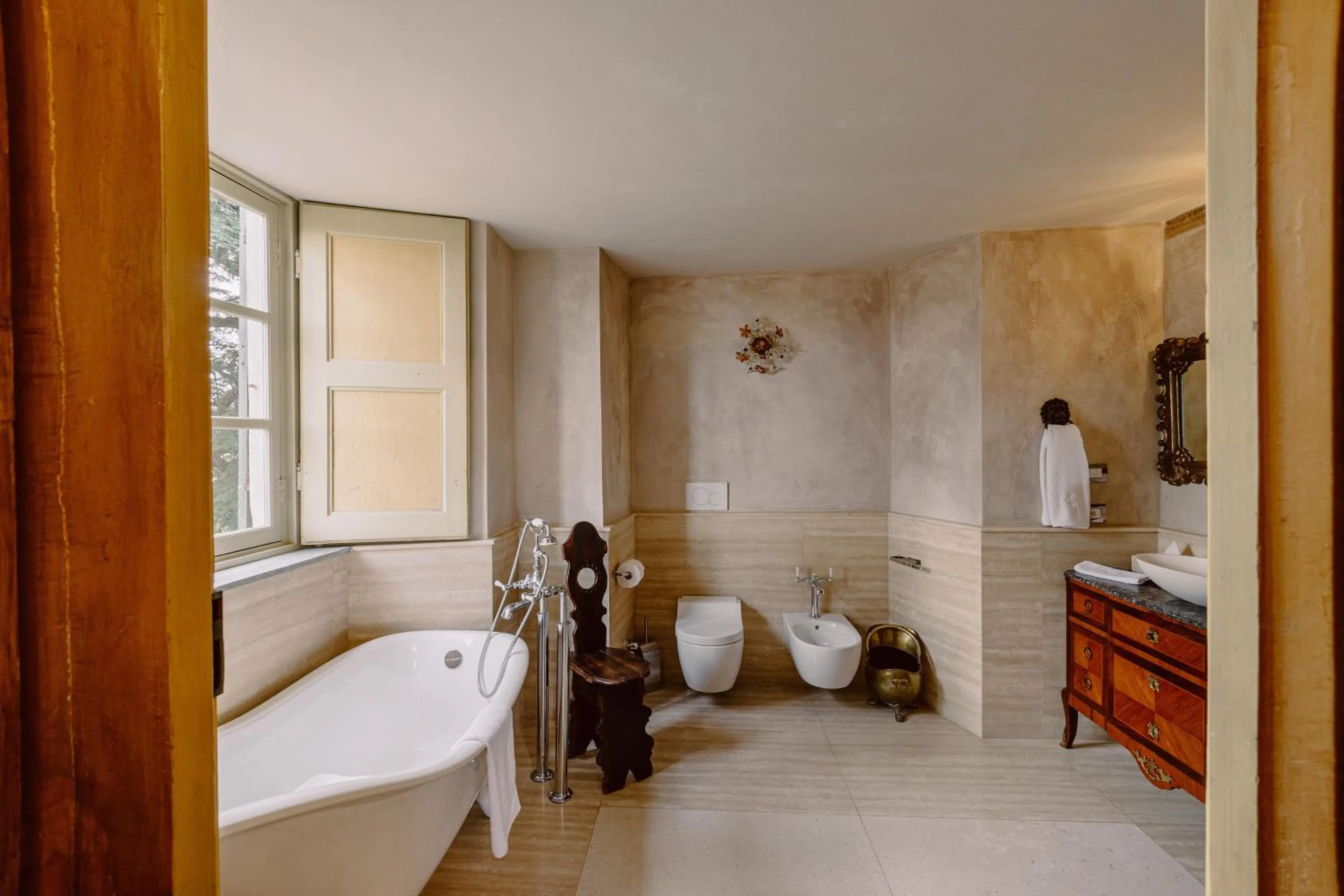 Bath in Castello di Casalborgone, Luxury Italian Castle Hotel