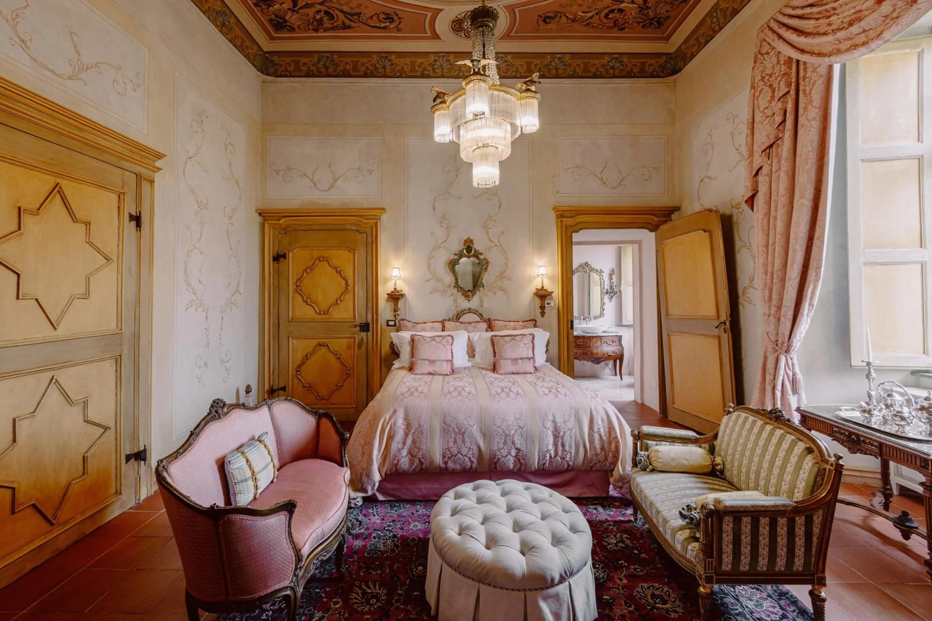 Bed in Castello di Casalborgone, Luxury Italian Castle Hotel