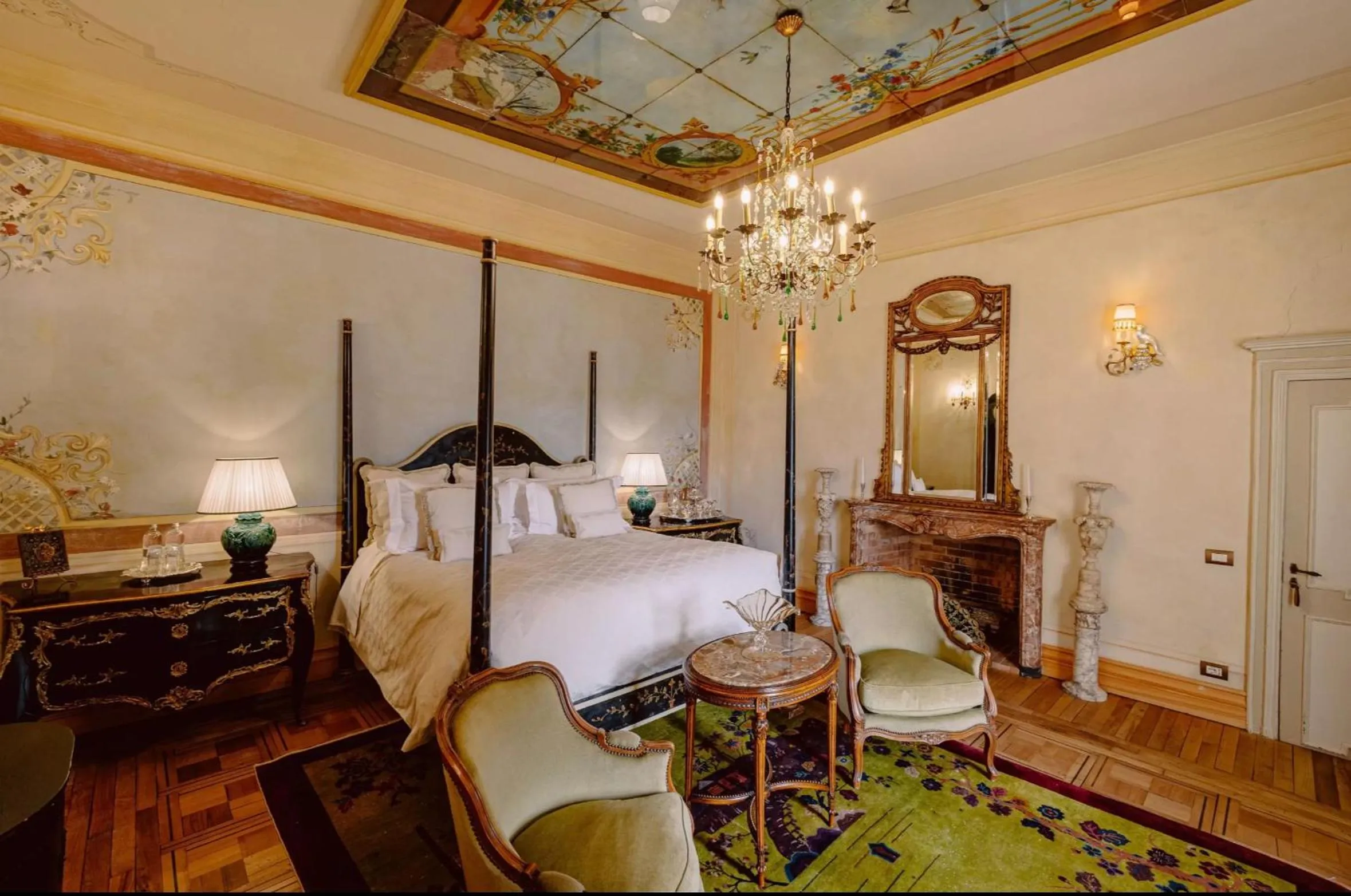 Bed in Castello di Casalborgone, Luxury Italian Castle Hotel
