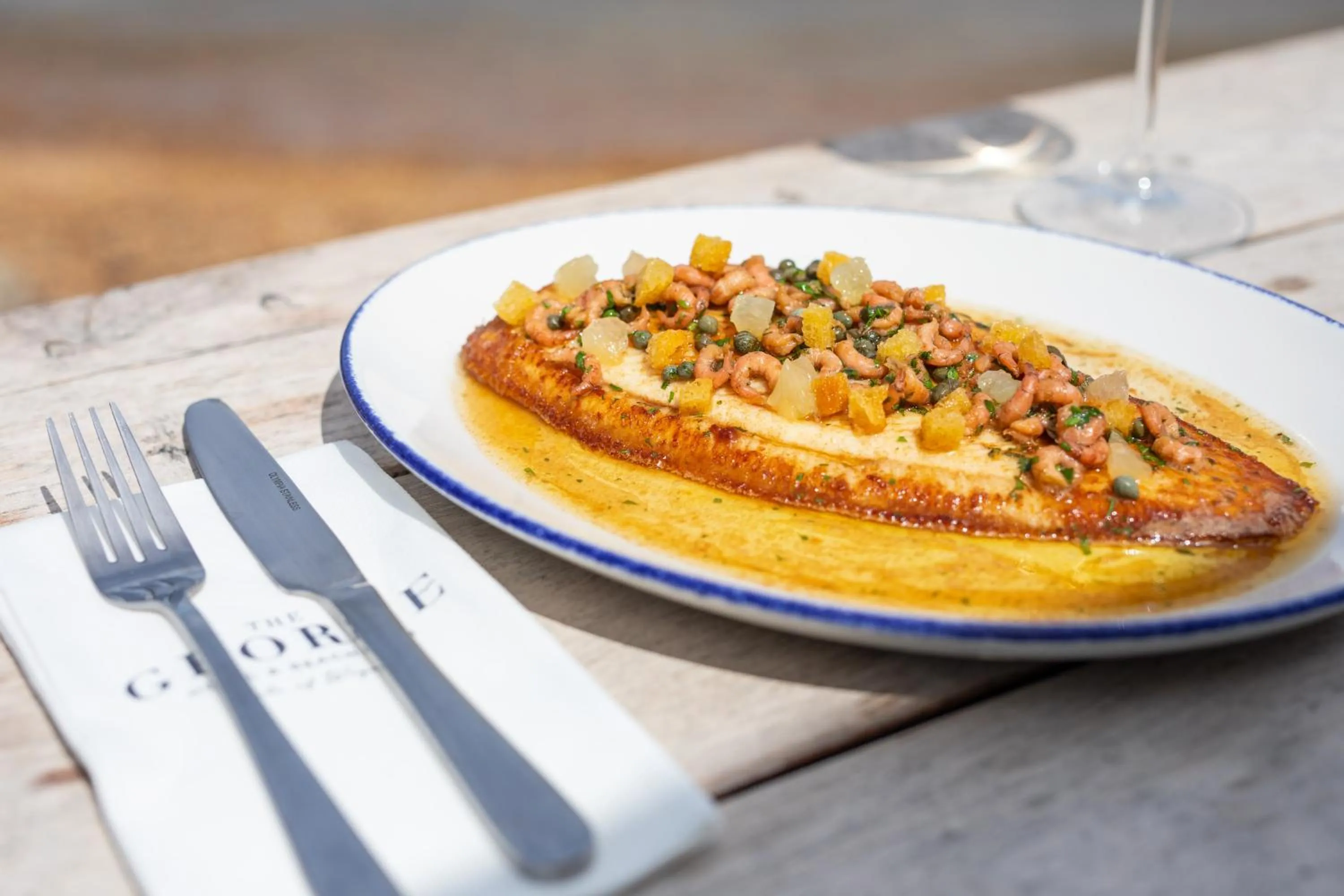 Food and drinks in The George Hotel and Beach Club