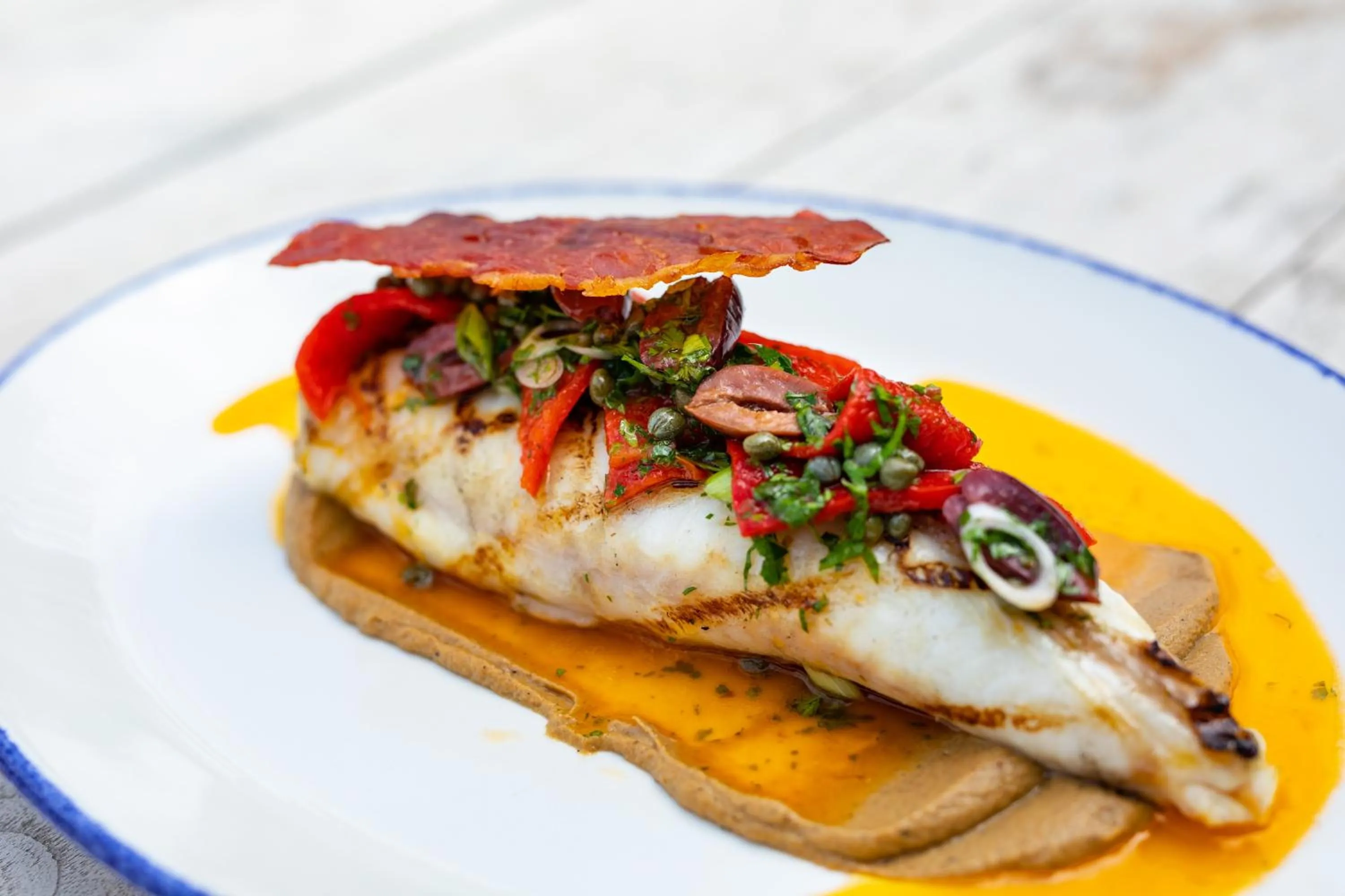 Food and drinks in The George Hotel and Beach Club