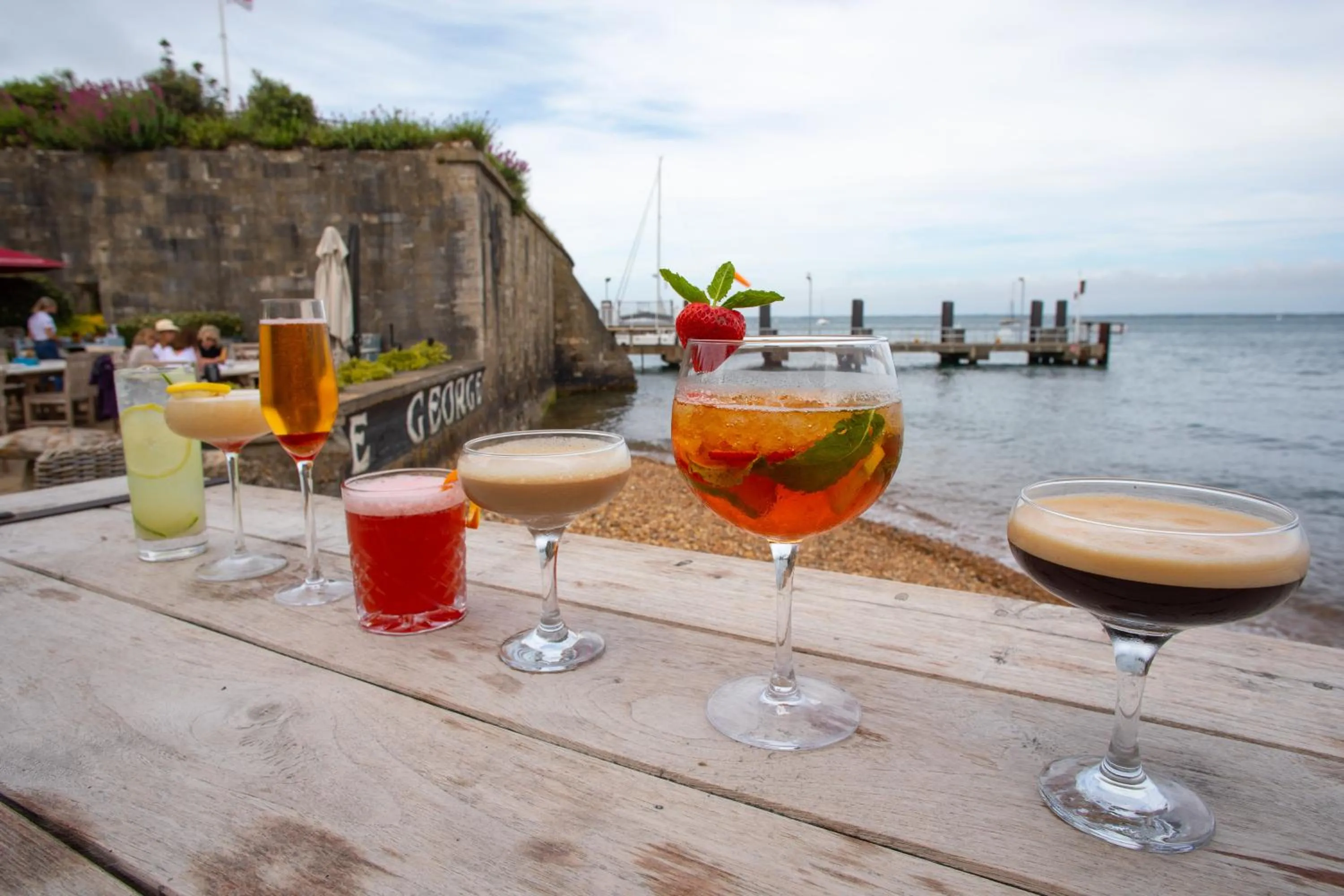 Drinks in The George Hotel and Beach Club