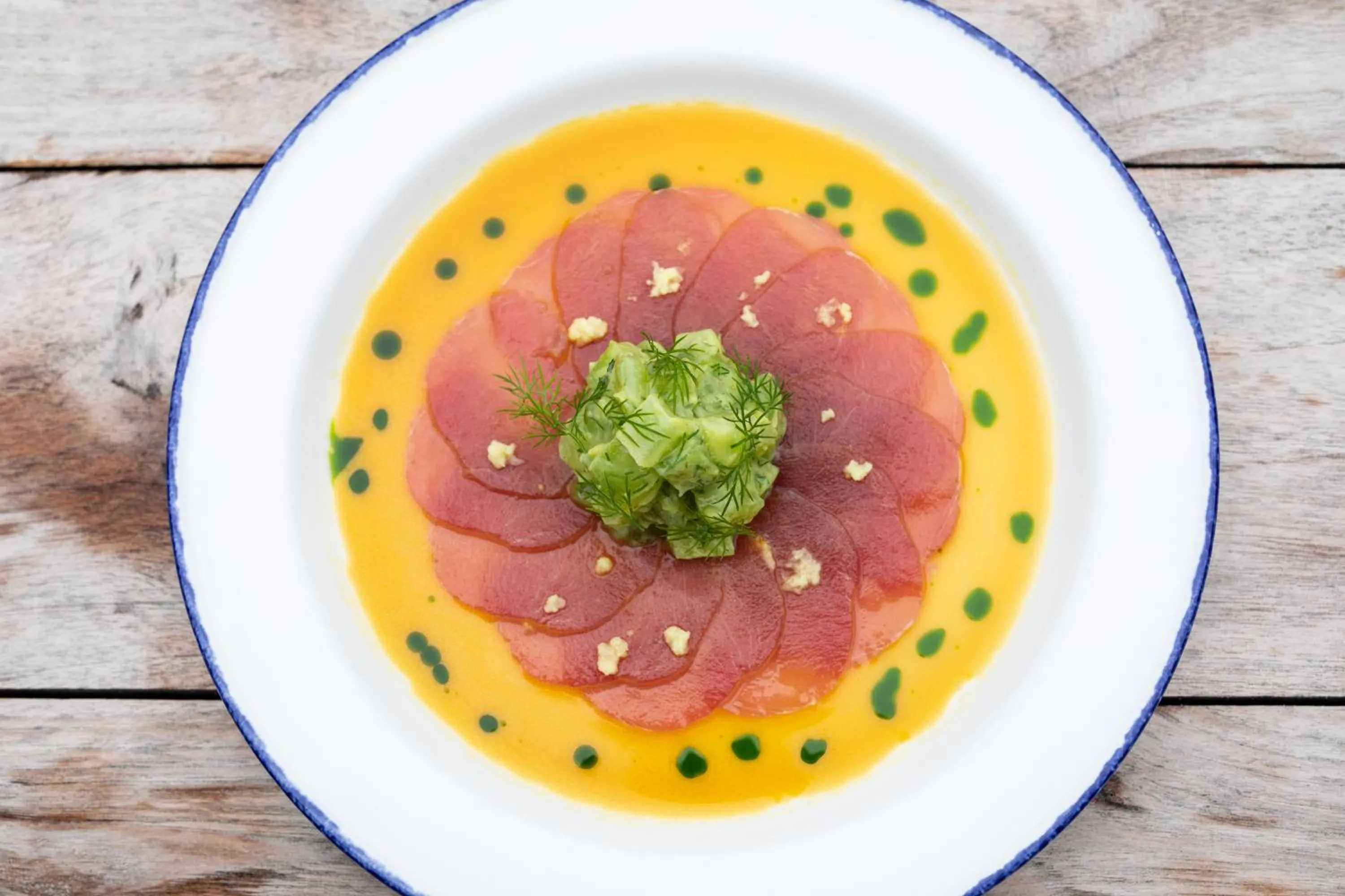 Food and drinks in The George Hotel and Beach Club