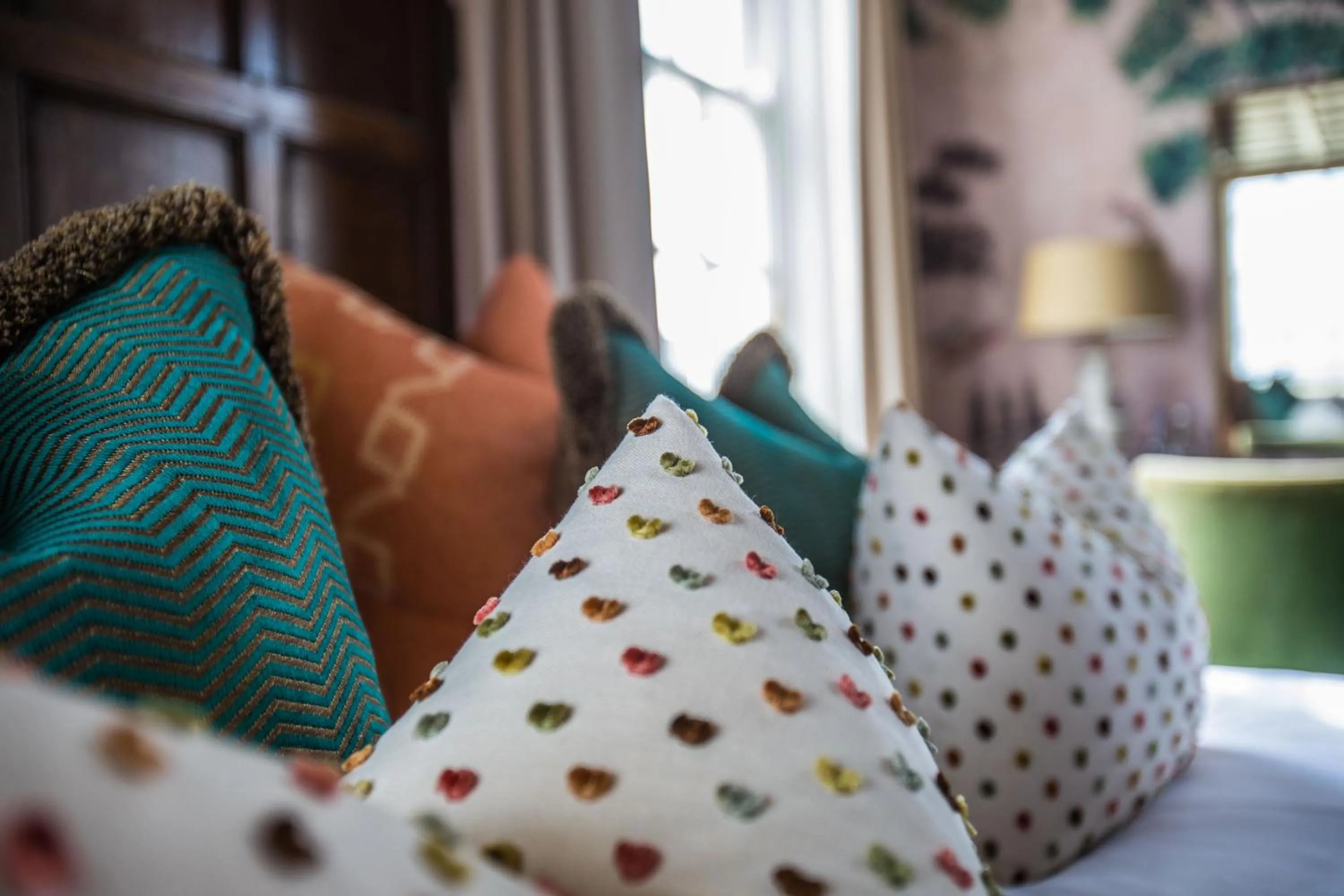 Bed in The George Hotel and Beach Club