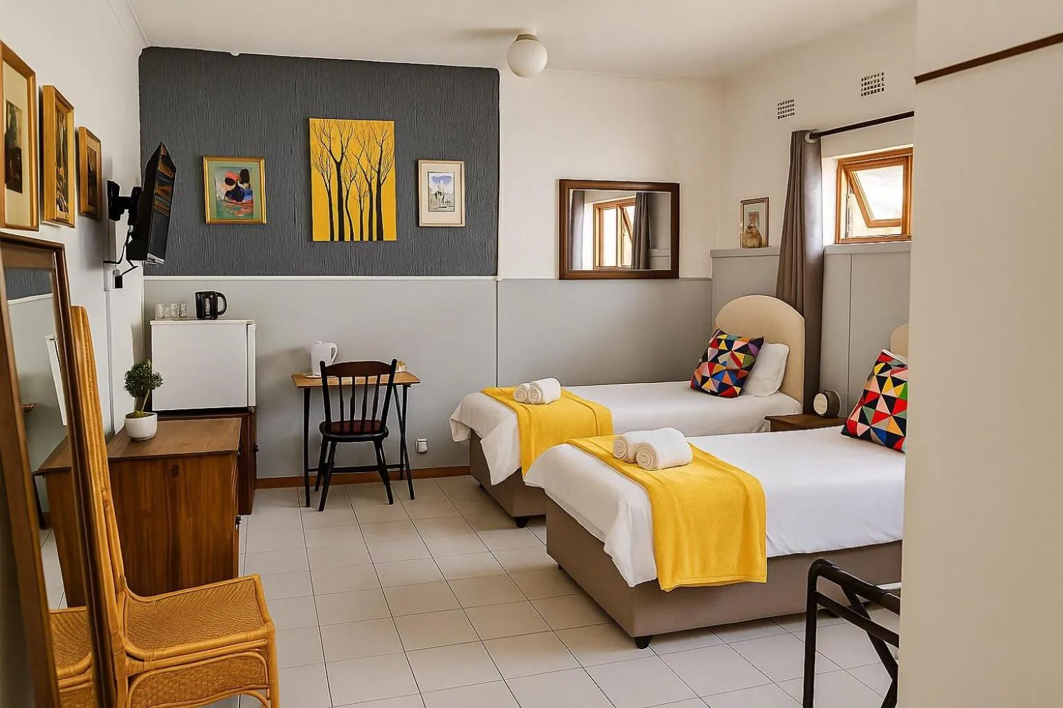 Bed in Suzies Huis Restaurant Bed and Breakfast