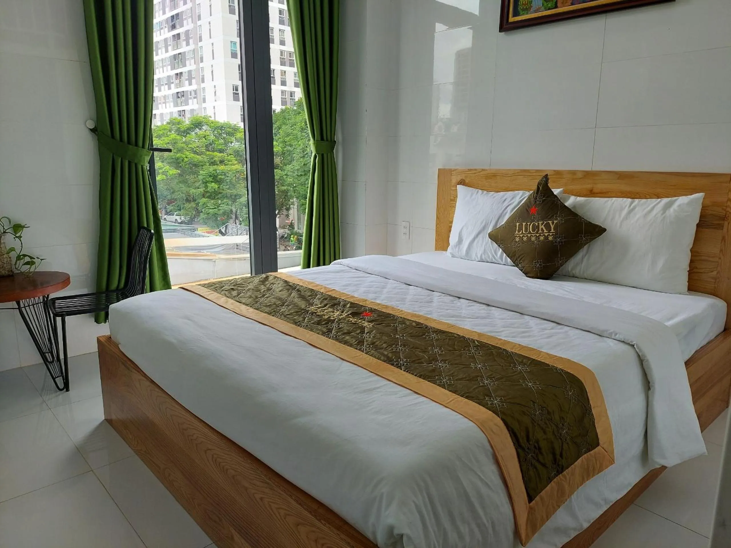 Bed in LUCKY HOTEL LIEN PHUONG