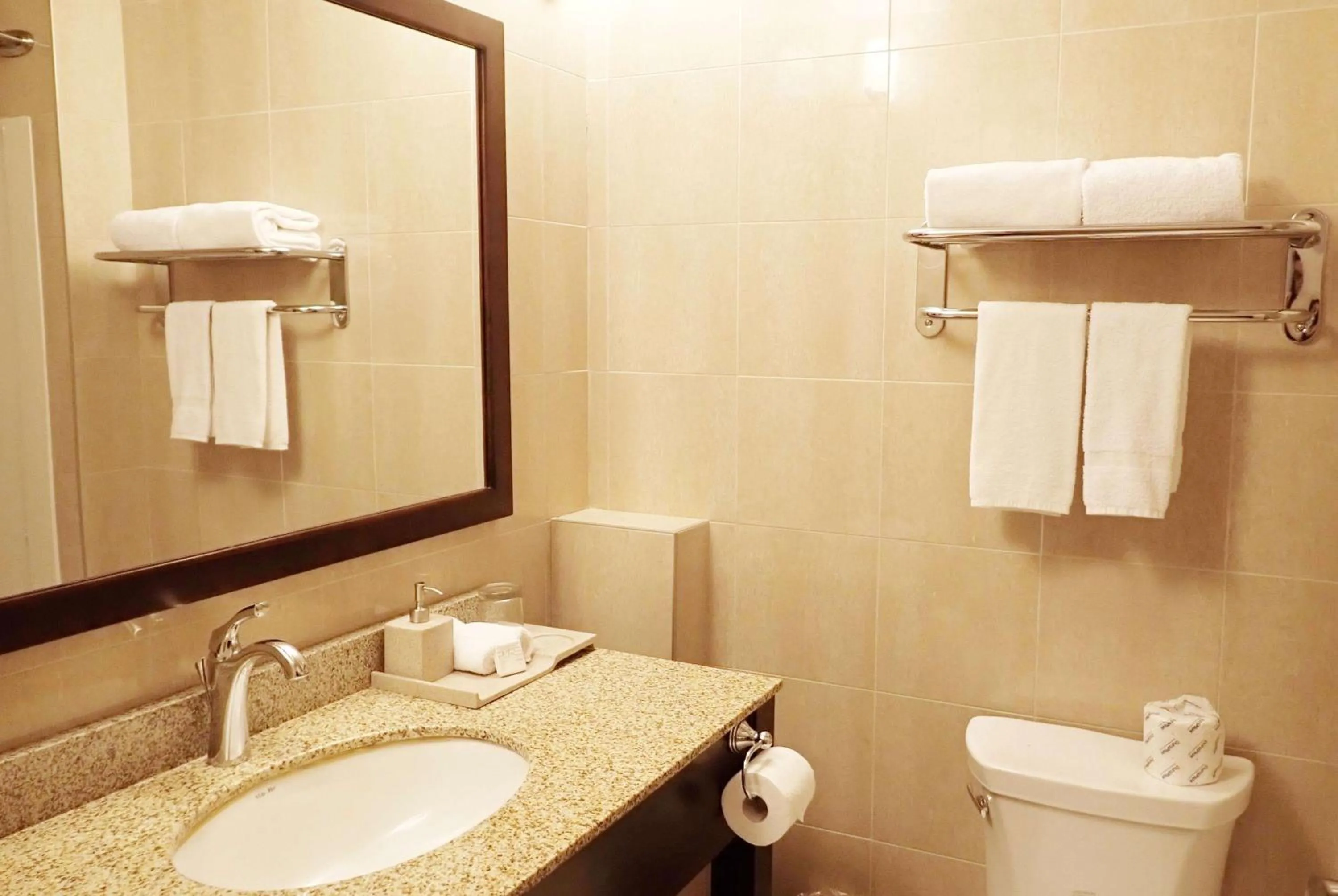 Bathroom in Days Inn & Suites by Wyndham Fort Saskatchewan