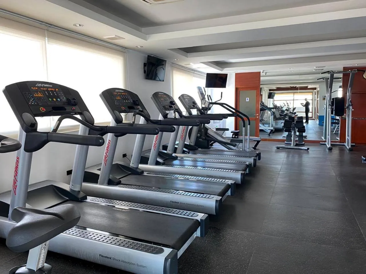 Fitness centre/facilities in Lao Plaza Hotel