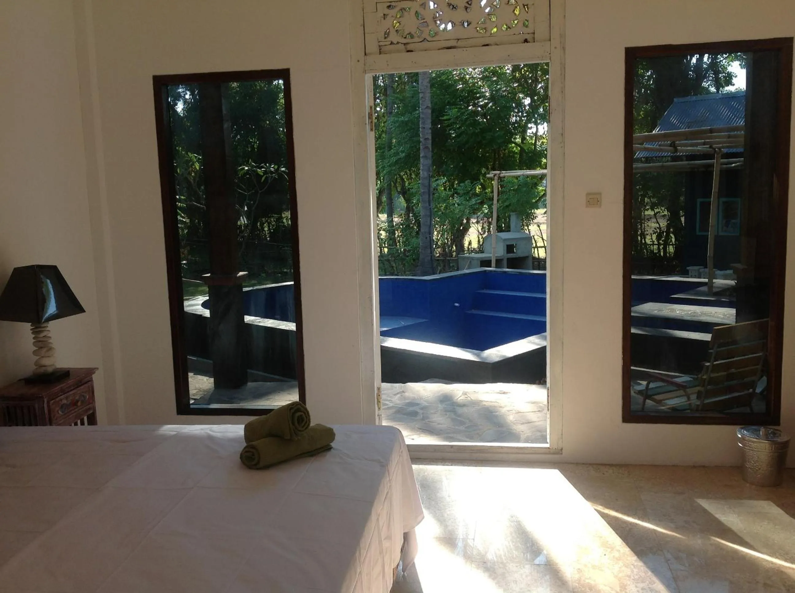 Bedroom, Bed in Elephant House and Bungalows Gili Air