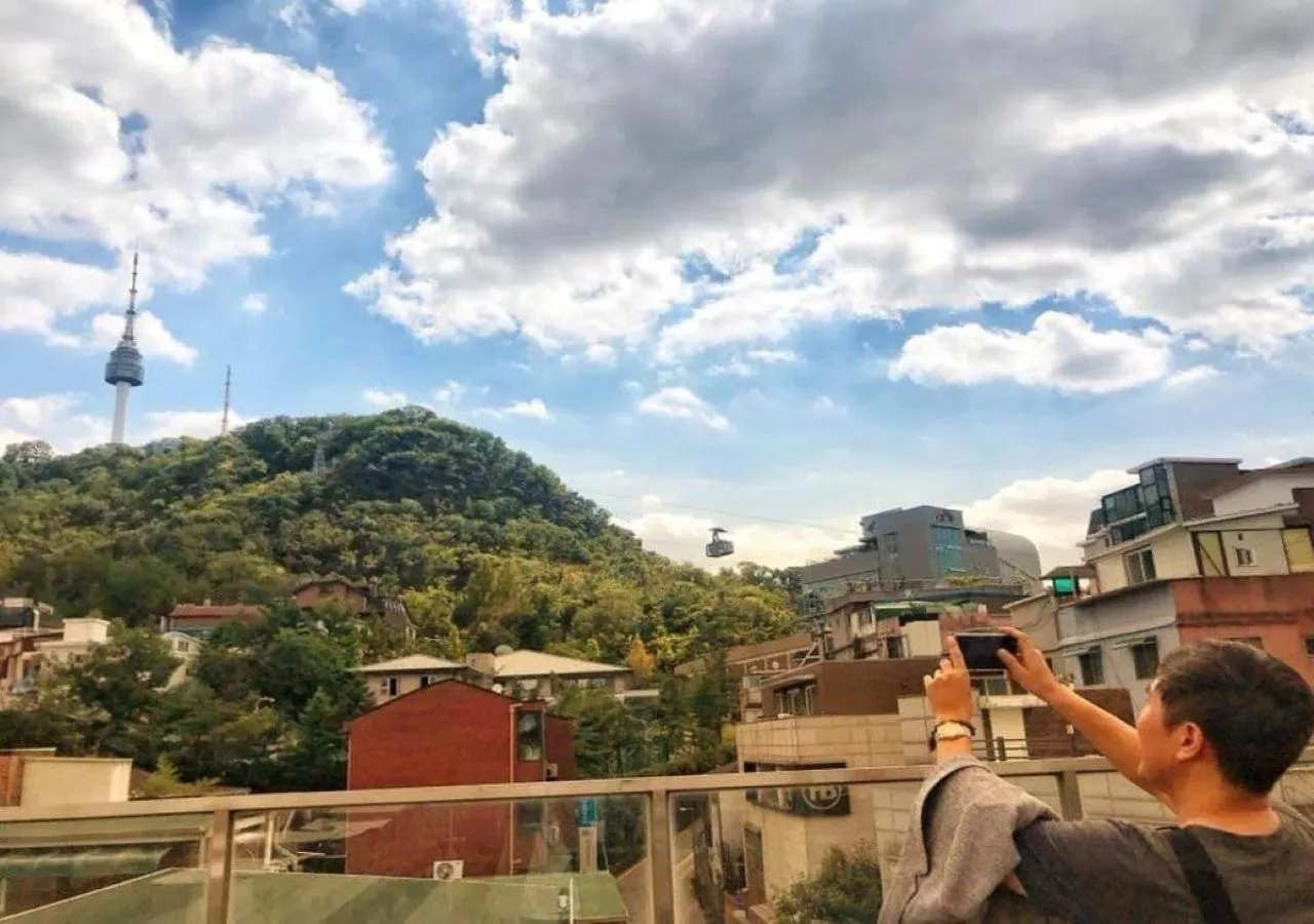 Balcony/Terrace in Namsan Guesthouse