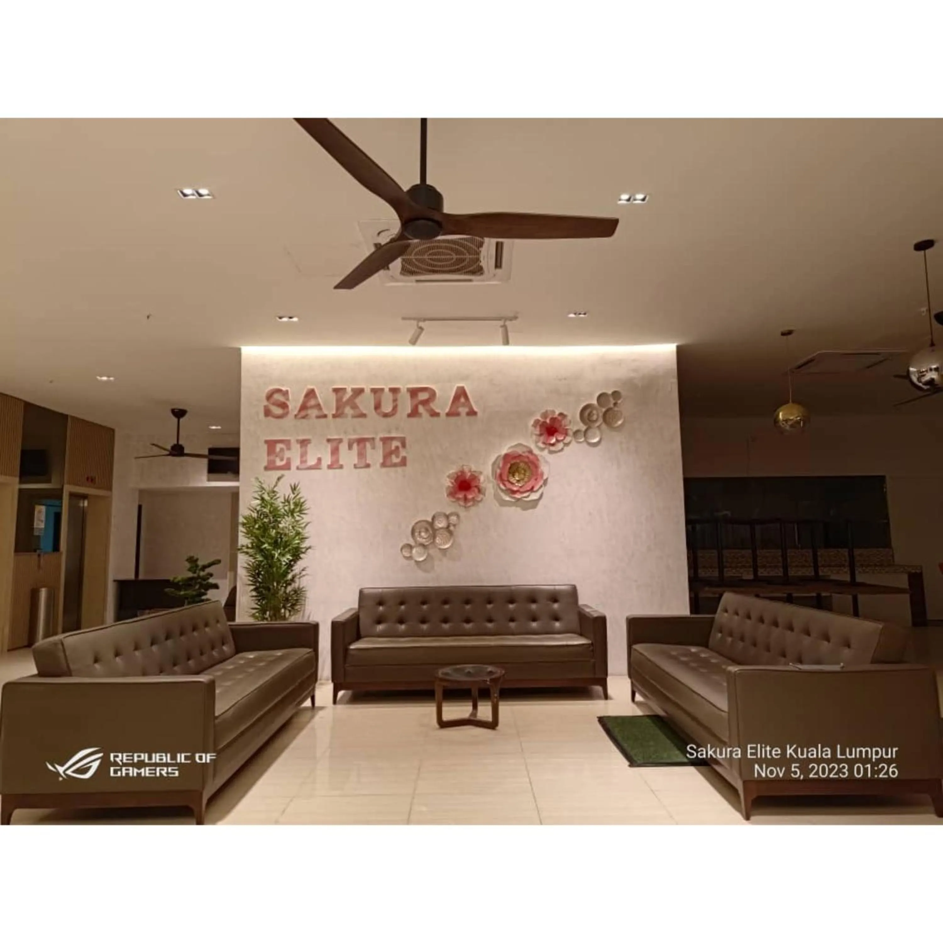 Seating area in Sakura Elite Kuala Lumpur