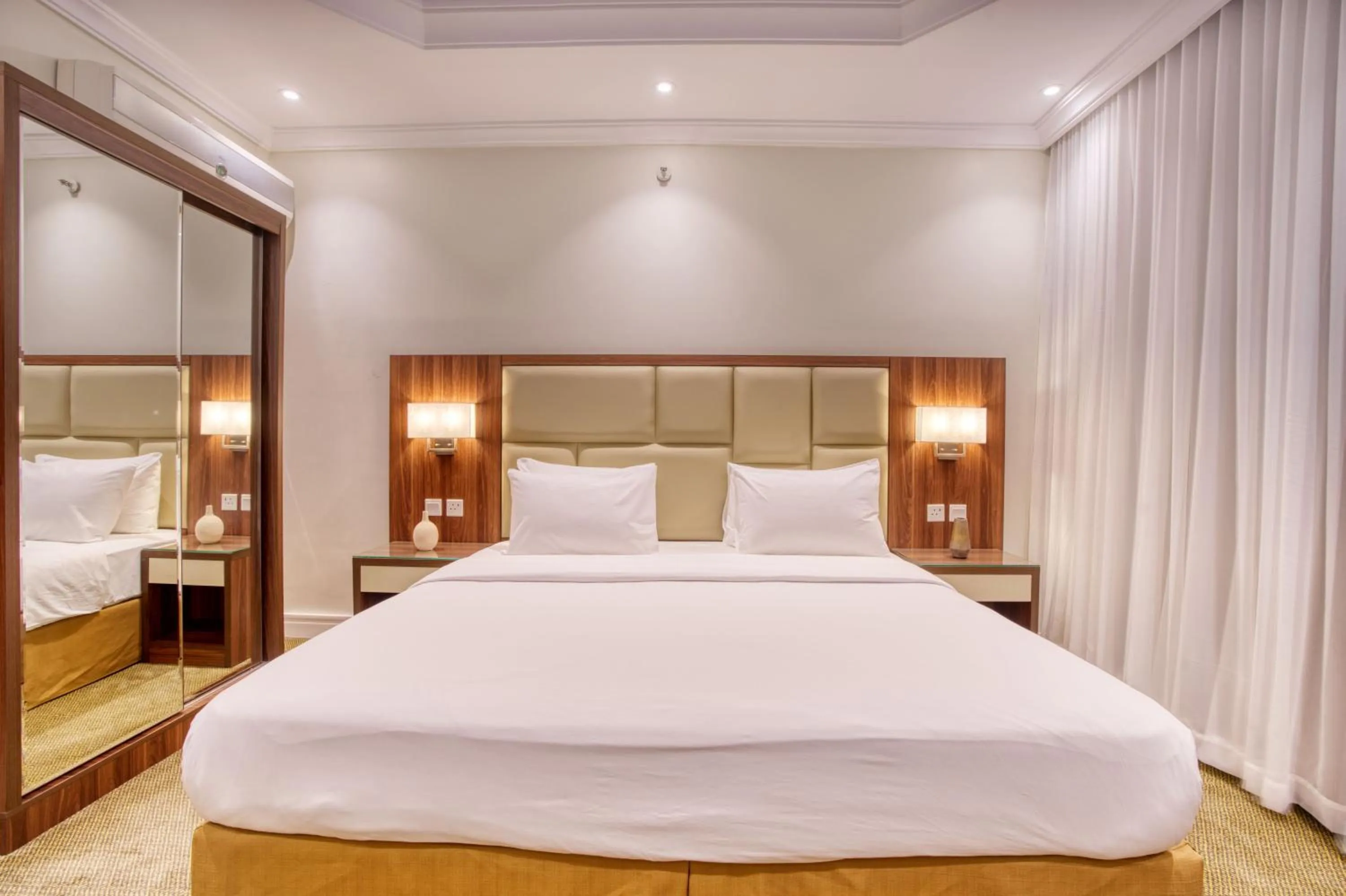 Decorative detail, Bed in Quiet Dreams - Serviced Apartments Al-Nour Branch