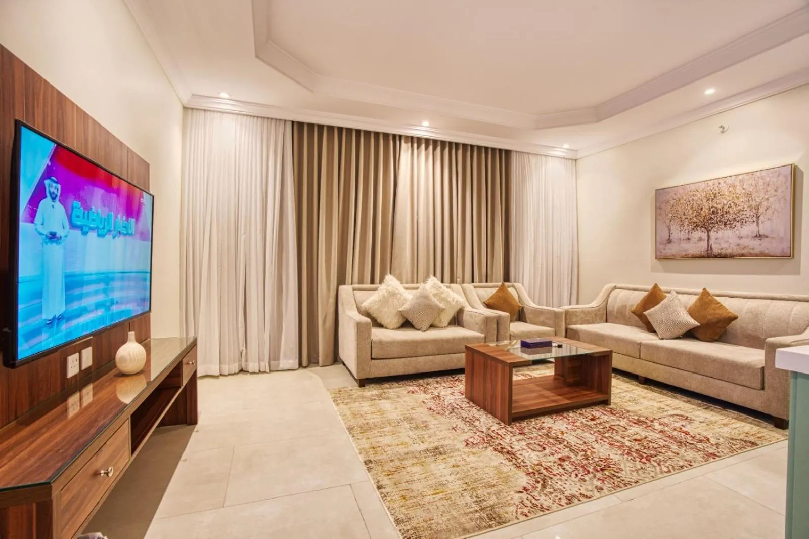 Communal lounge/ TV room in Quiet Dreams - Serviced Apartments Al-Nour Branch