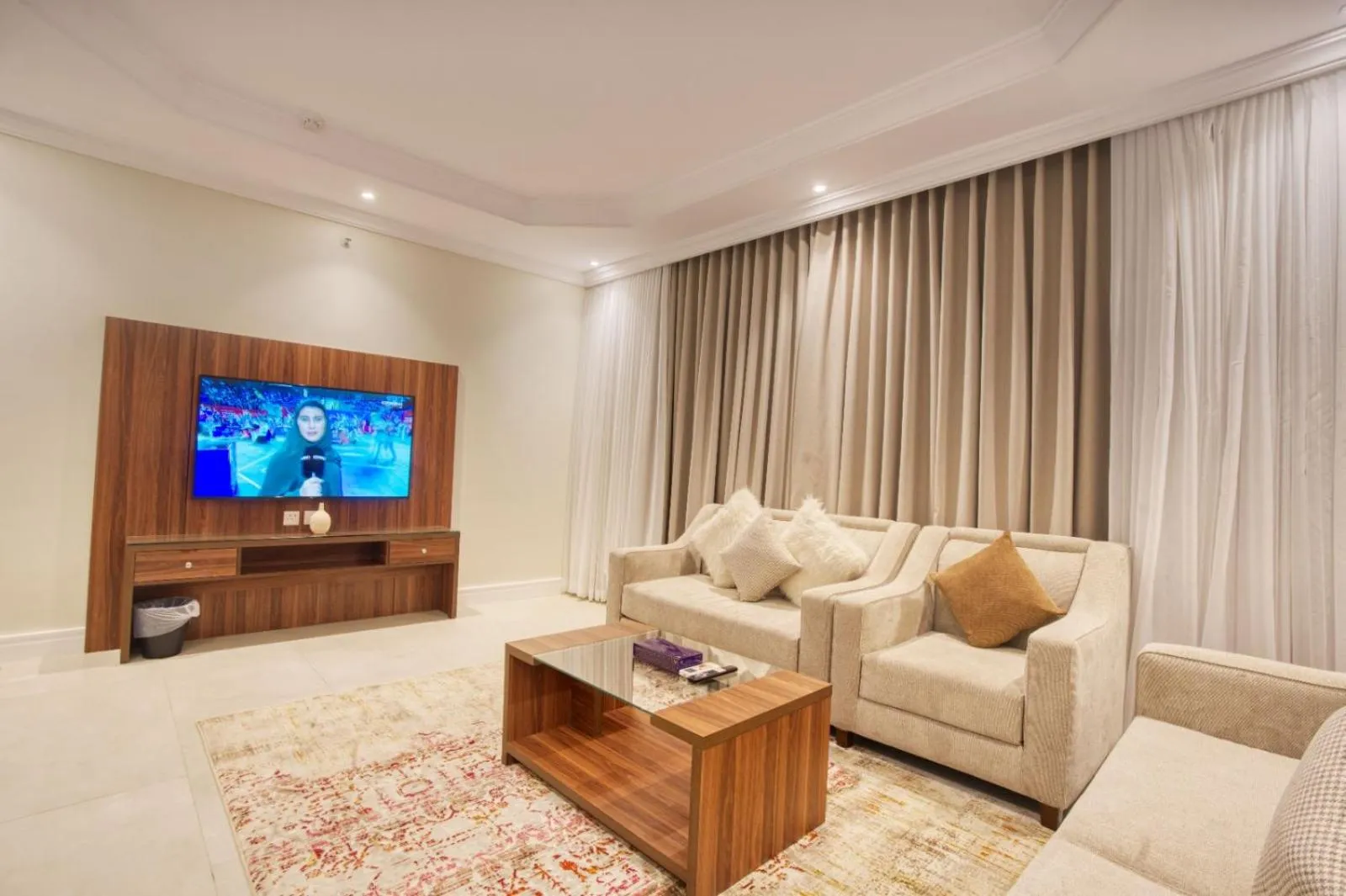 Communal lounge/ TV room in Quiet Dreams - Serviced Apartments Al-Nour Branch