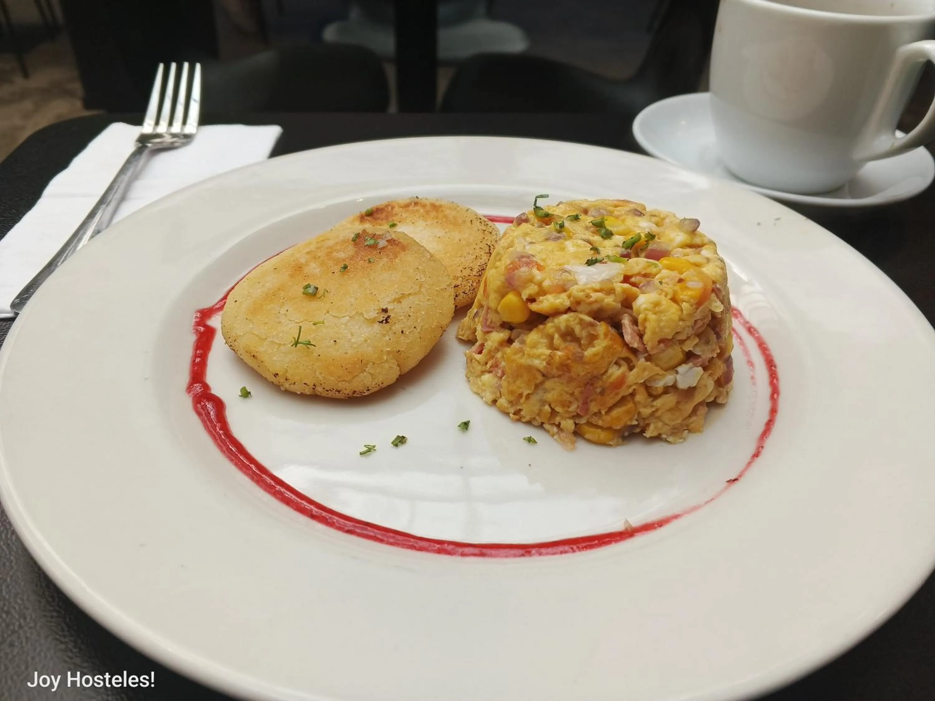 Breakfast in Hostel Joy Calle 85