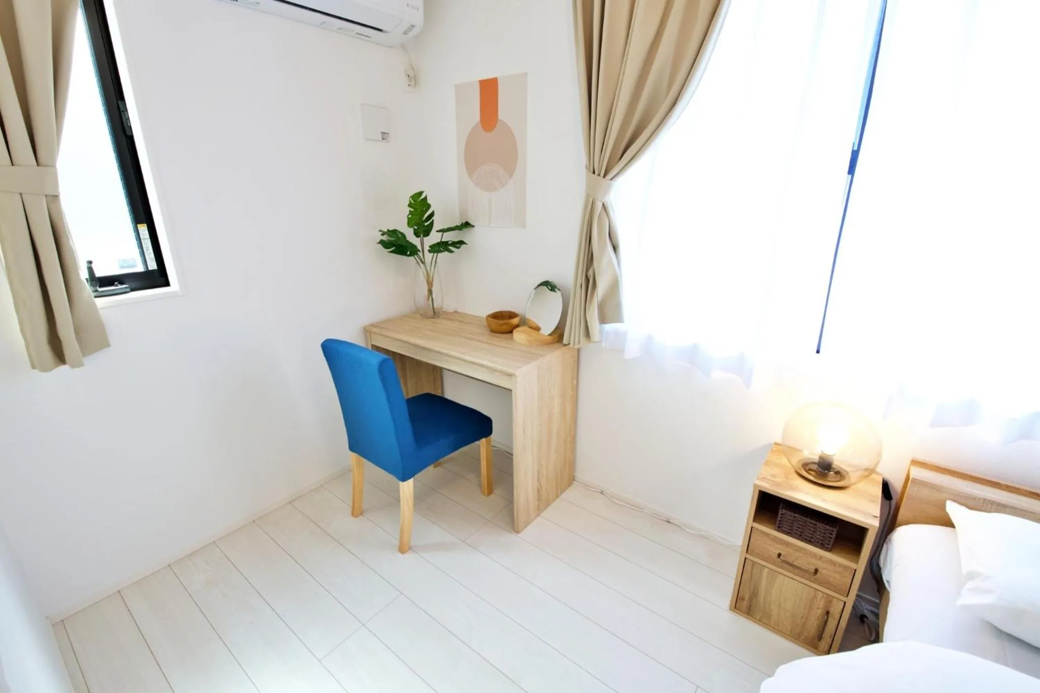 Bed in FINOA Residential Suite Kameari