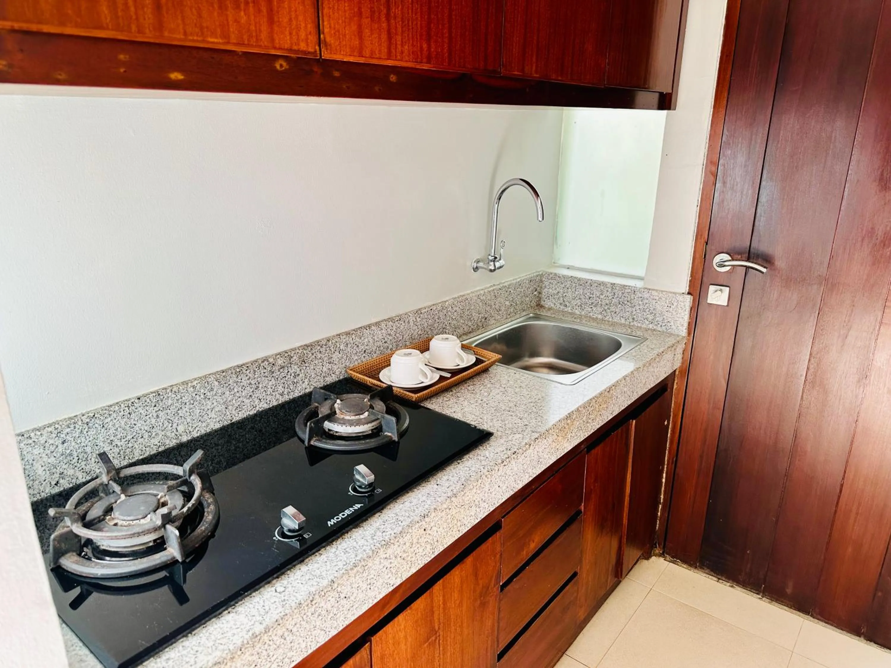 Kitchen or kitchenette in Wana Karsa The Villas Ubud