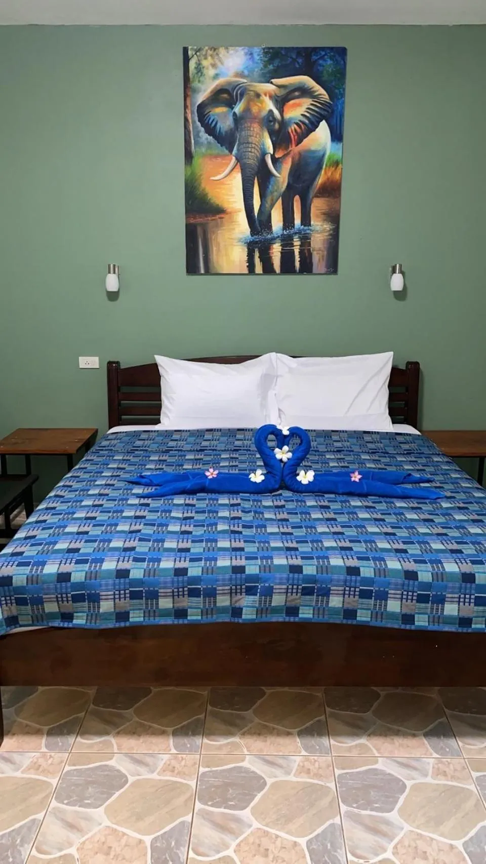 Bed in Spy home