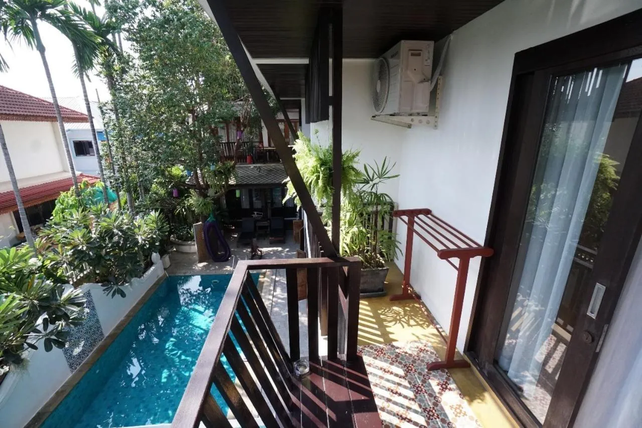Balcony/Terrace in Baan Huenphen Boutique Hotel