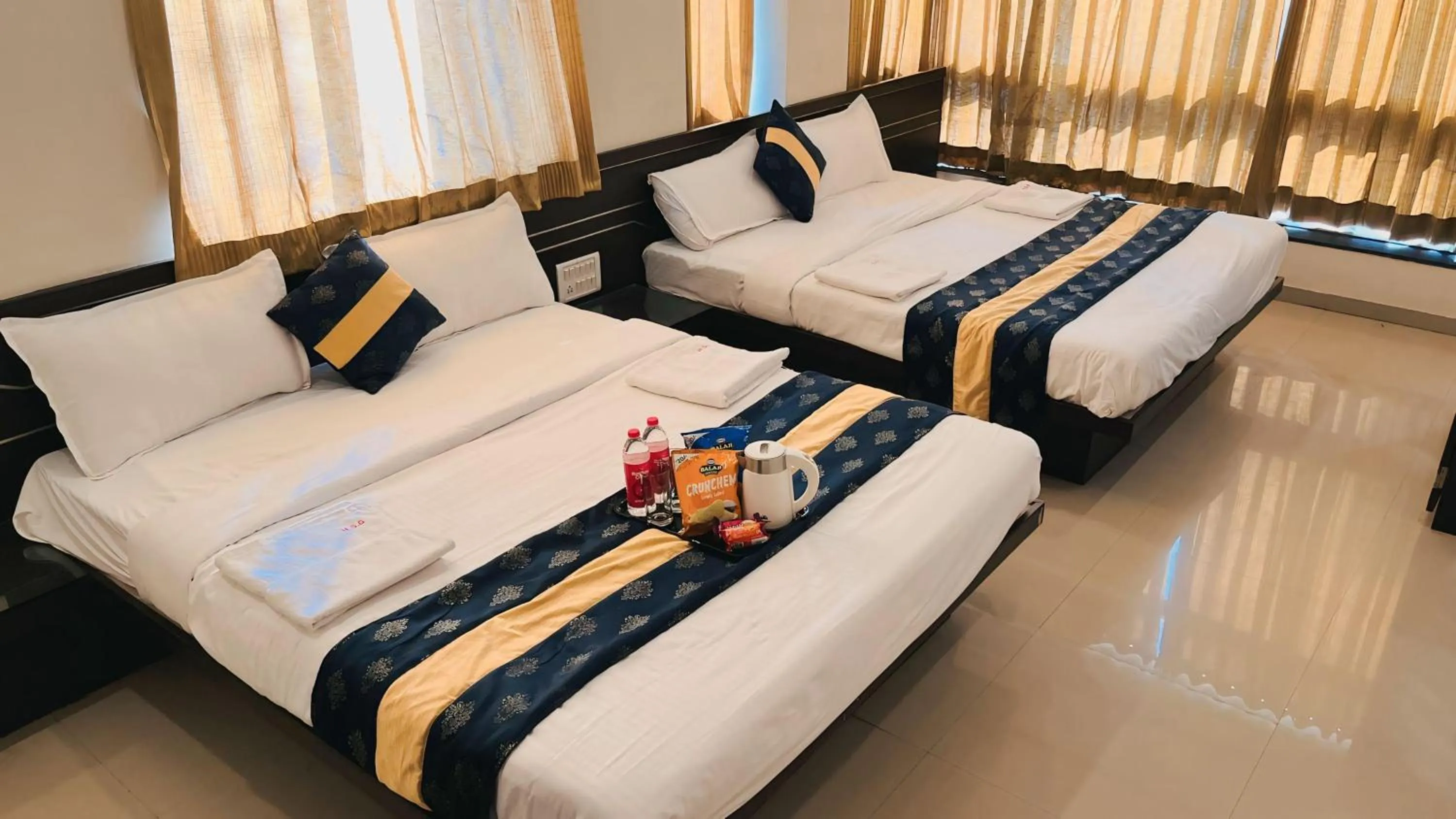 Photo of the whole room, Bed in Hotel Shri Govind