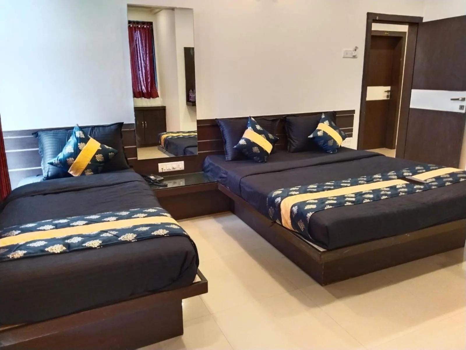 Bed in Hotel Shri Govind