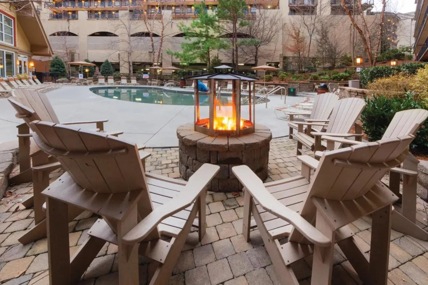 Patio in Holiday Inn Club Vacations Smoky Mountain Resort
