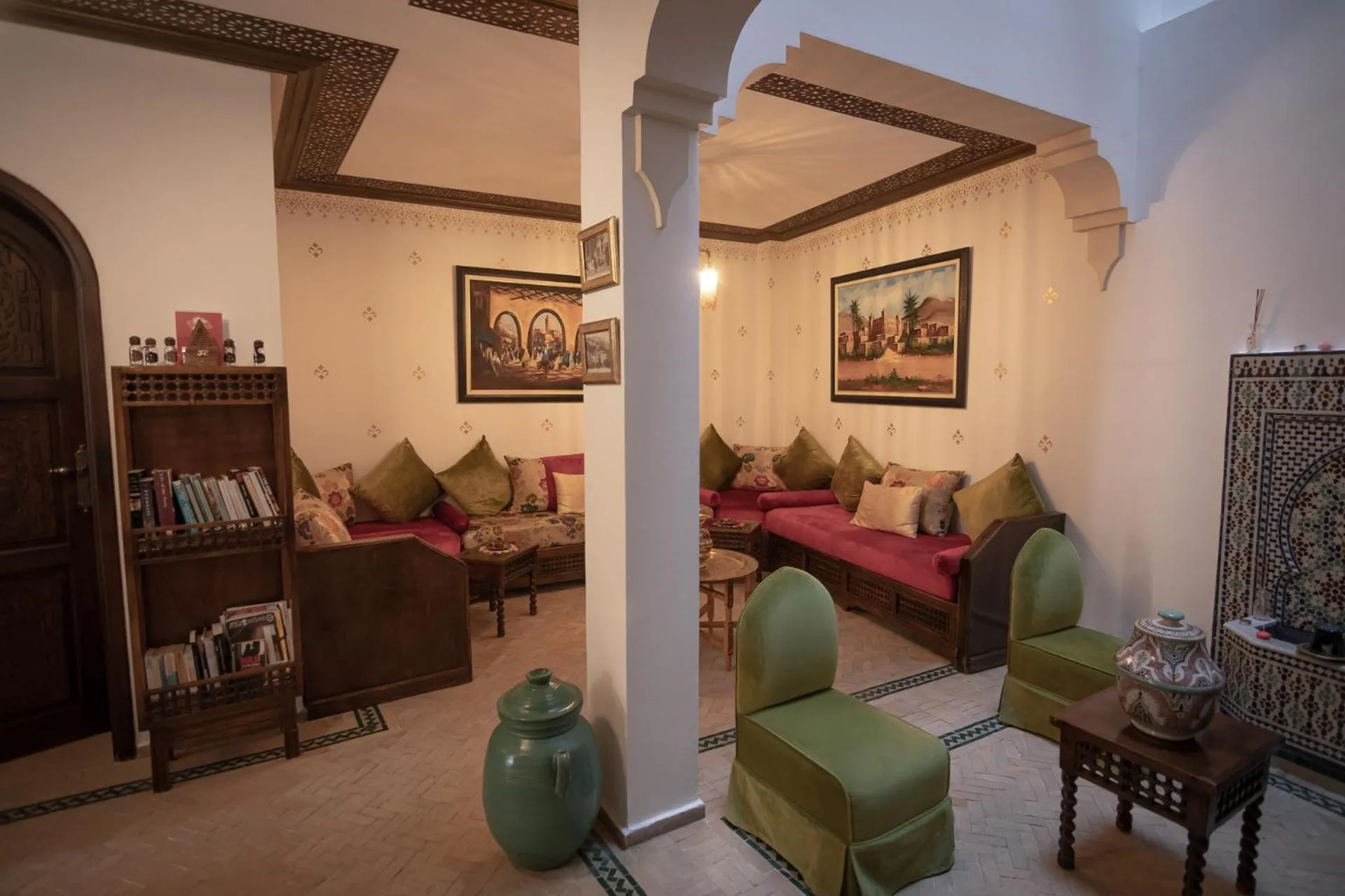 Living room, Bed in Dar Yasmine