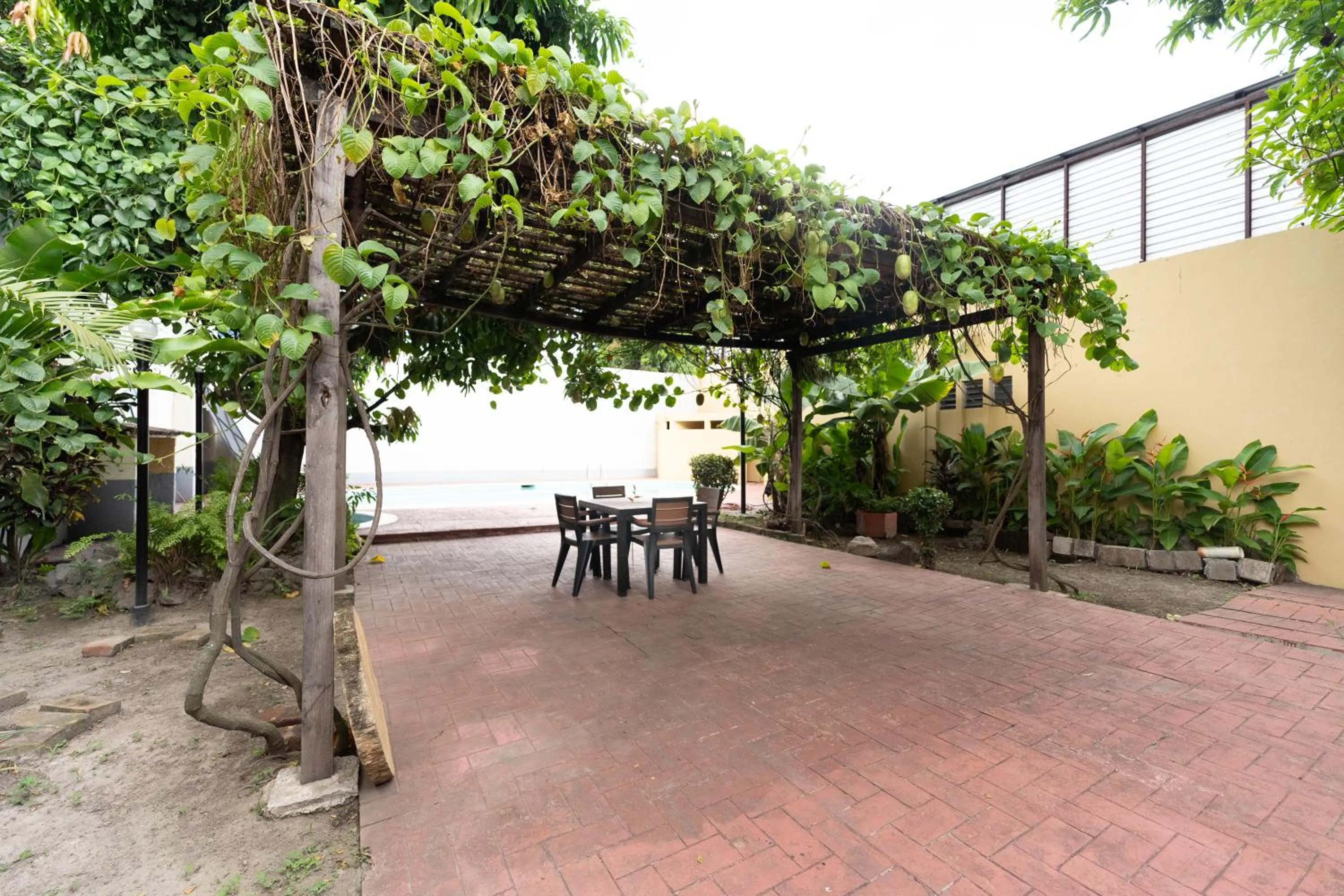 Patio in Volcano Hostal y Restaurante