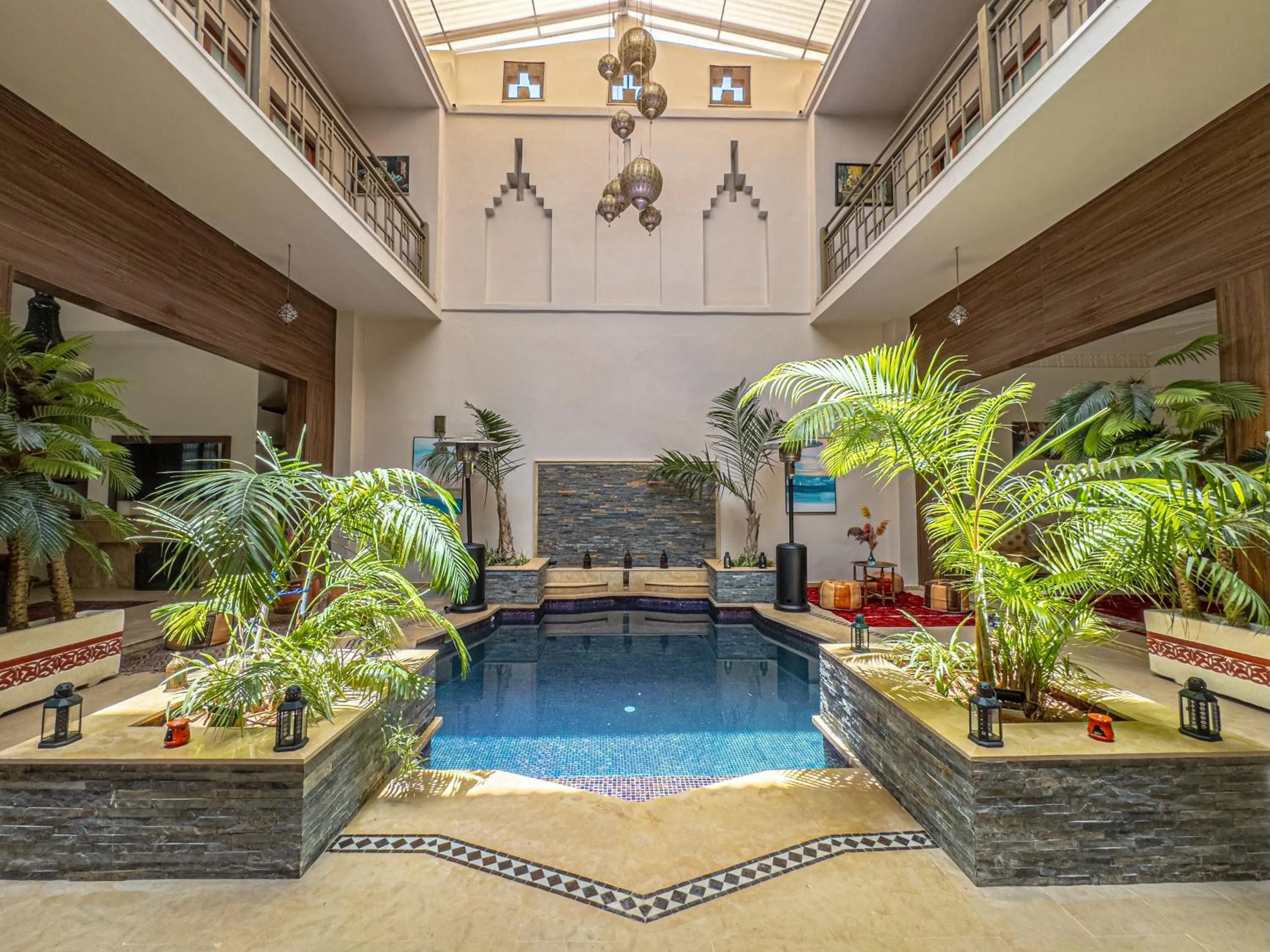 Pool view in Riad Kenza