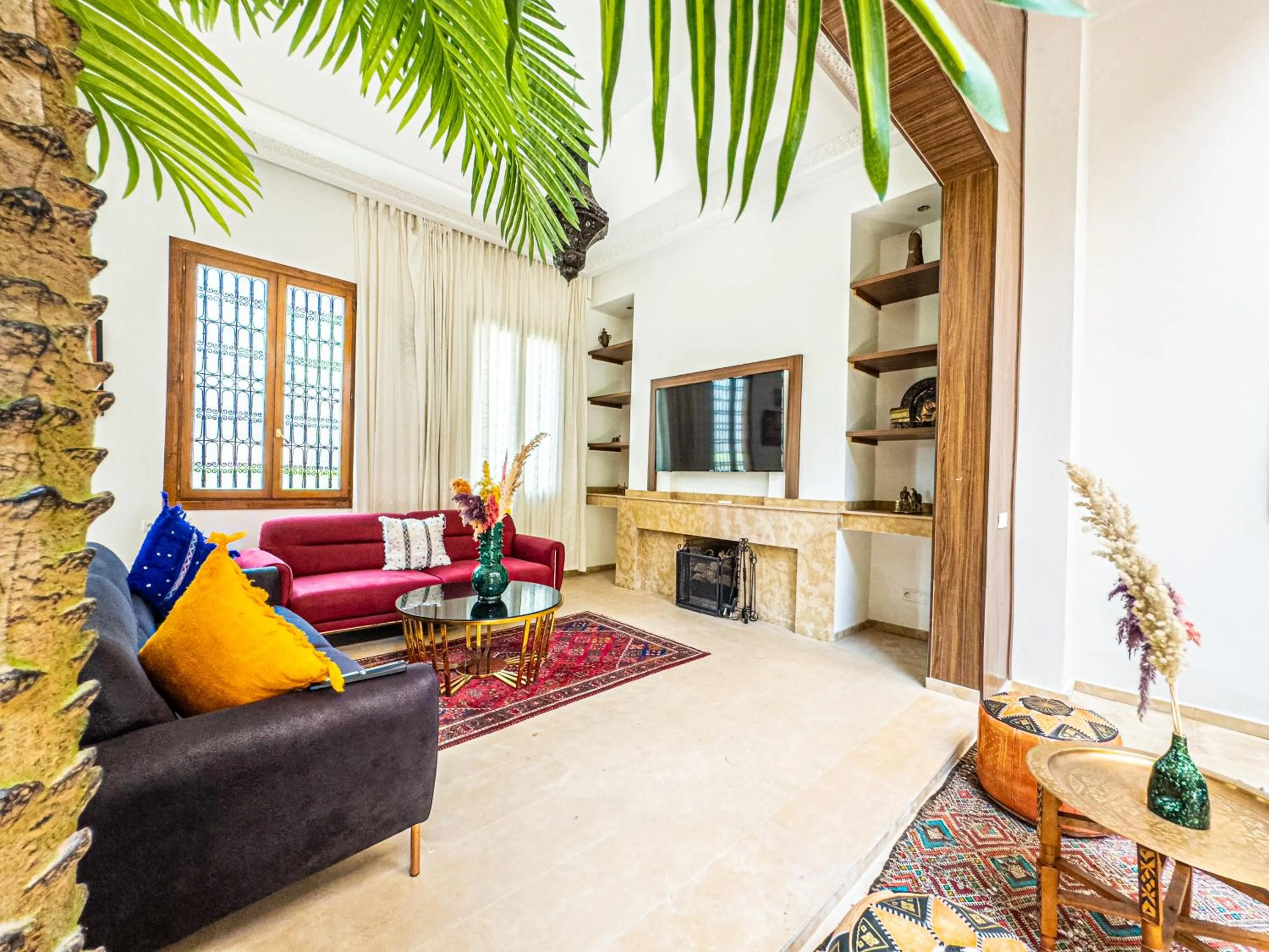 Communal lounge/ TV room in Riad Kenza