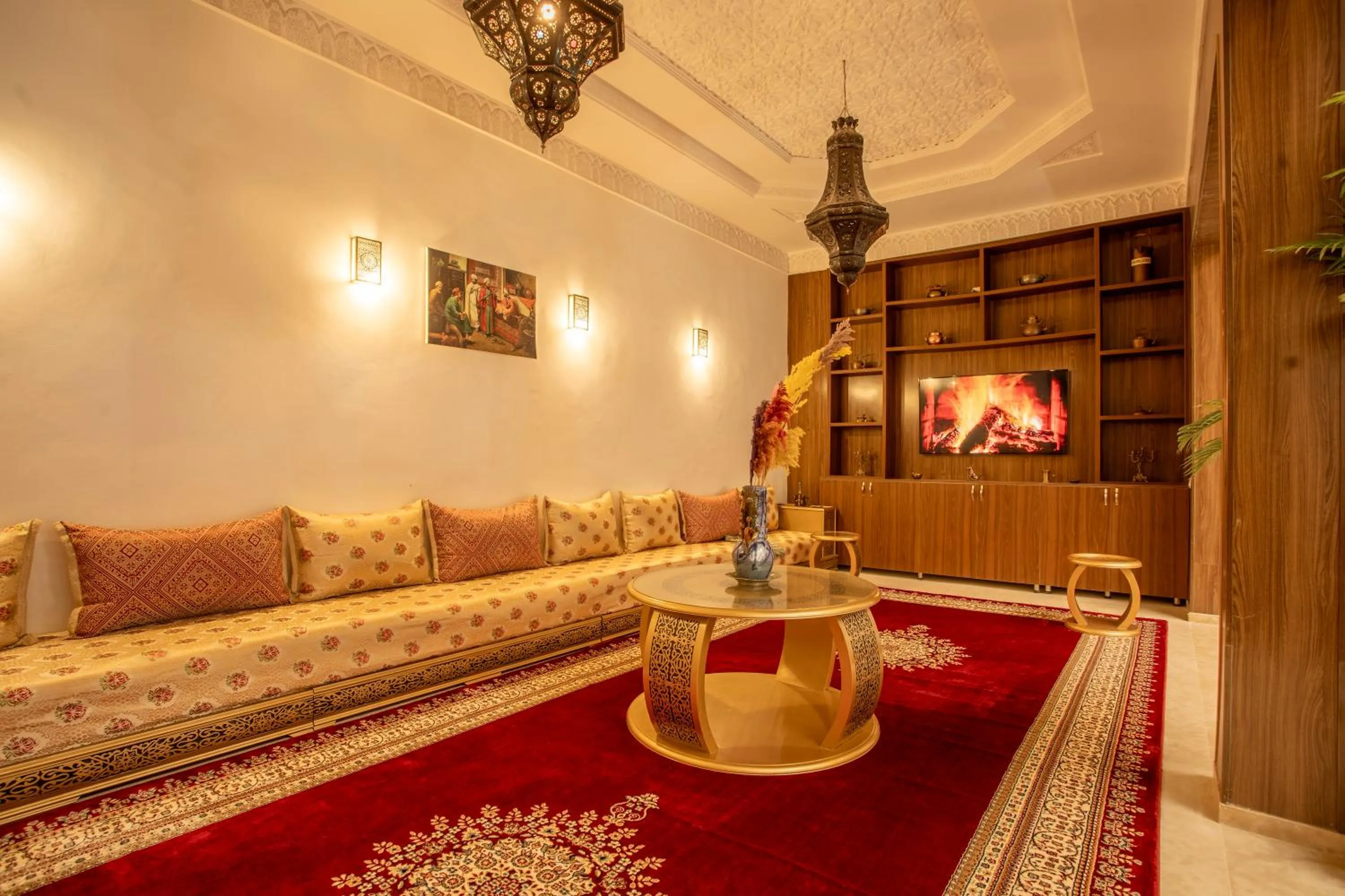 Living room in Riad Kenza