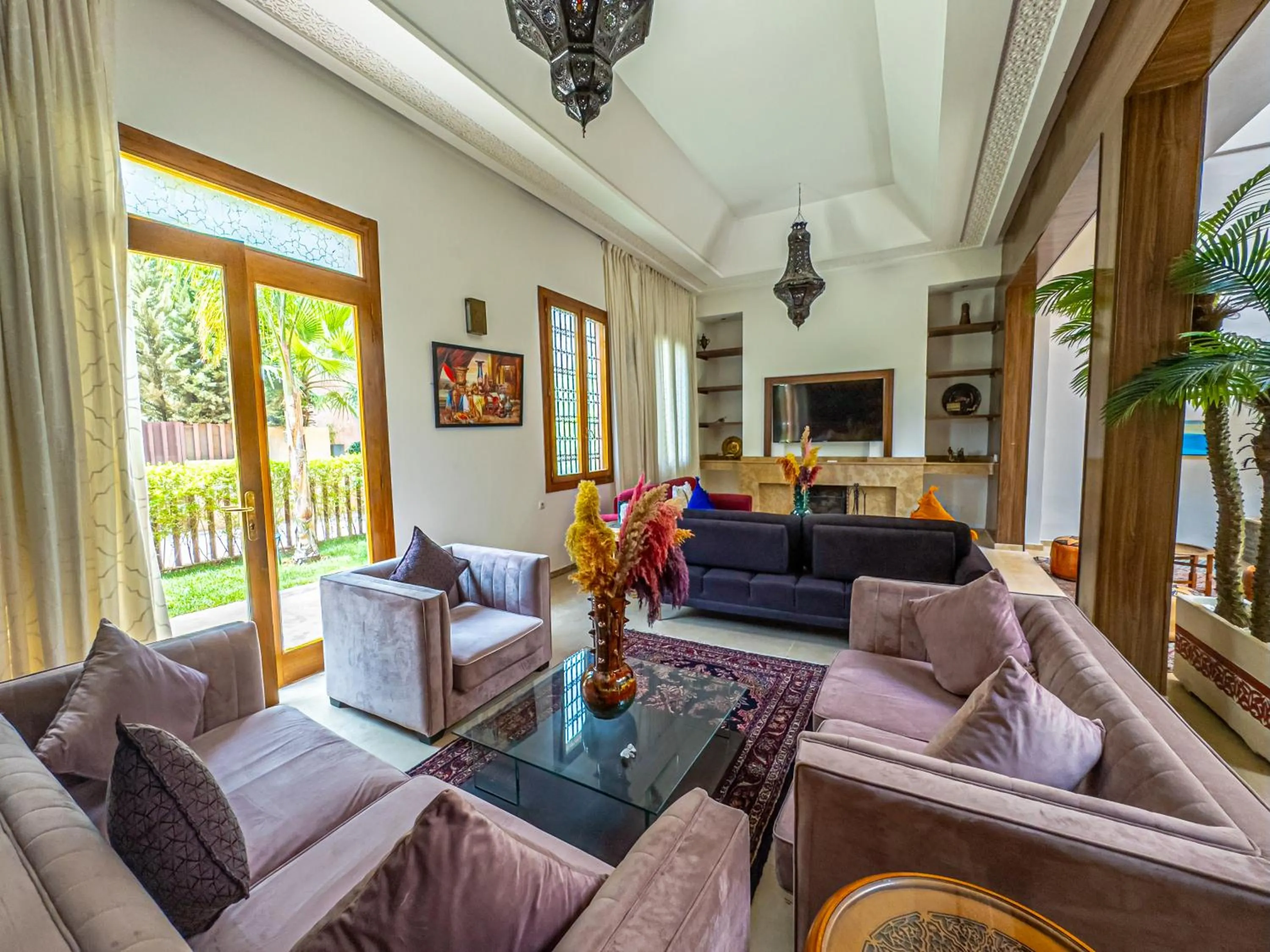 Communal lounge/ TV room in Riad Kenza