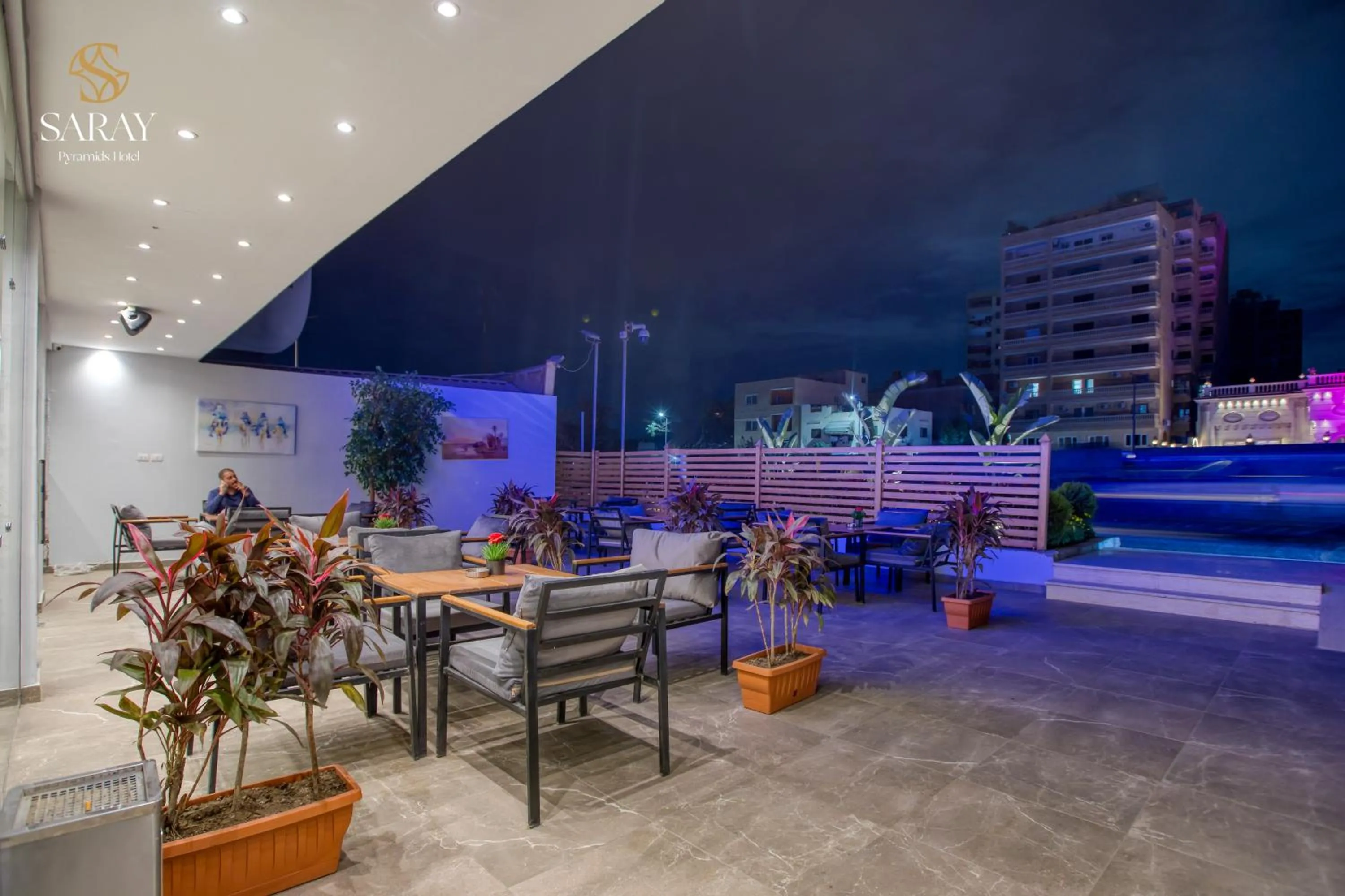 Patio in Saray Pyramids & Museum View Hotel