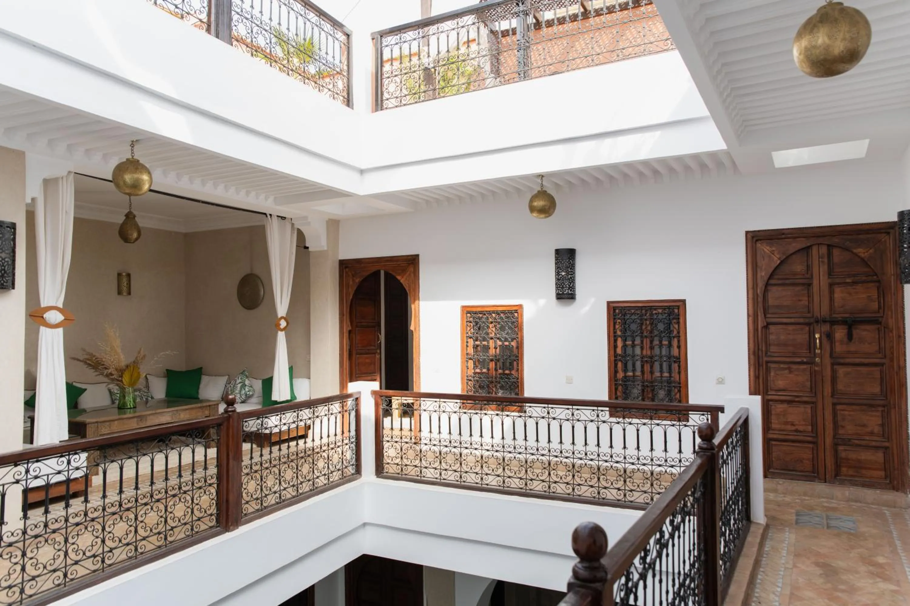 Communal lounge/ TV room in Riad of the Moon