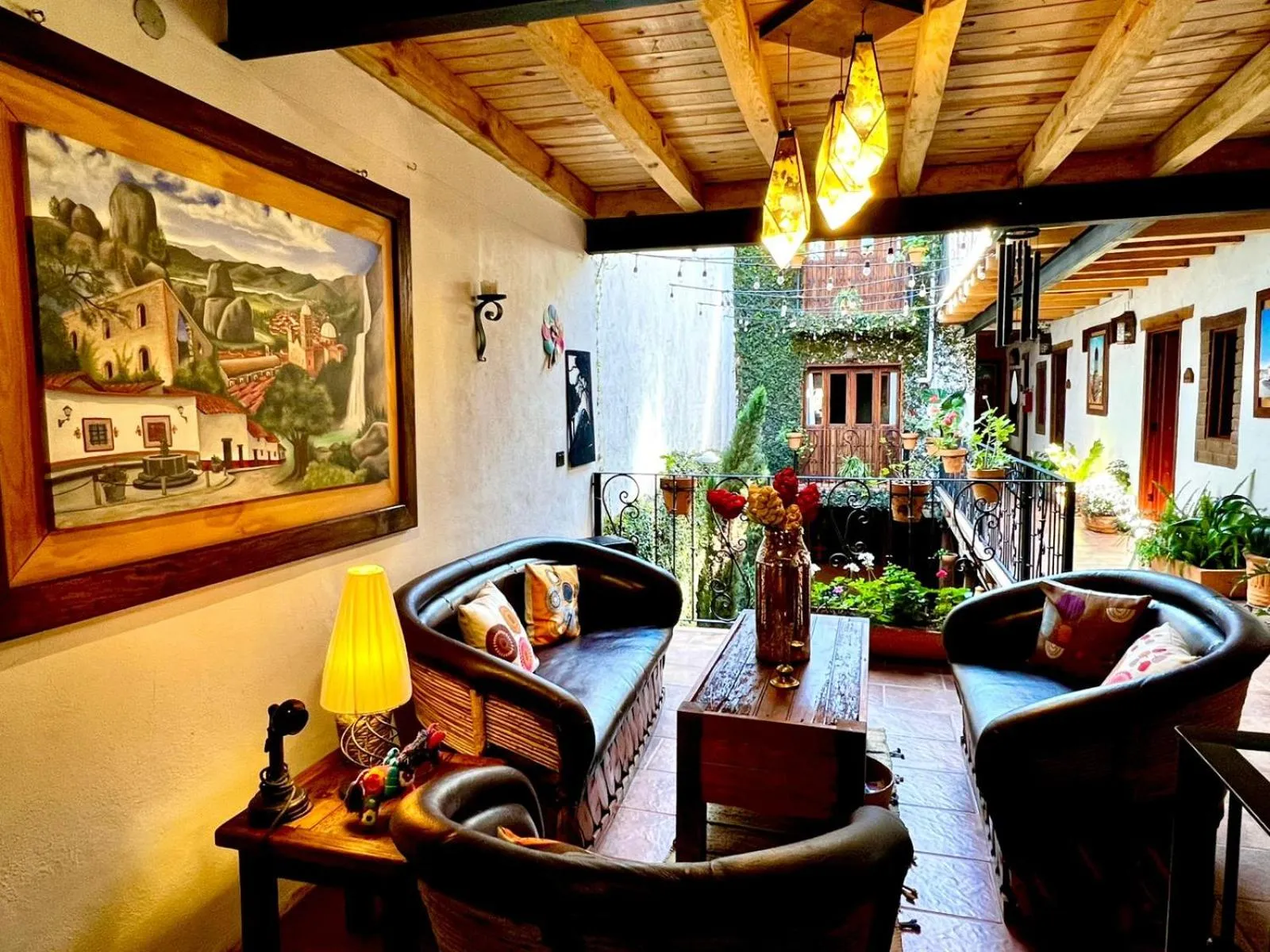 Living room in Hotel Mi Pueblito Tapalpa