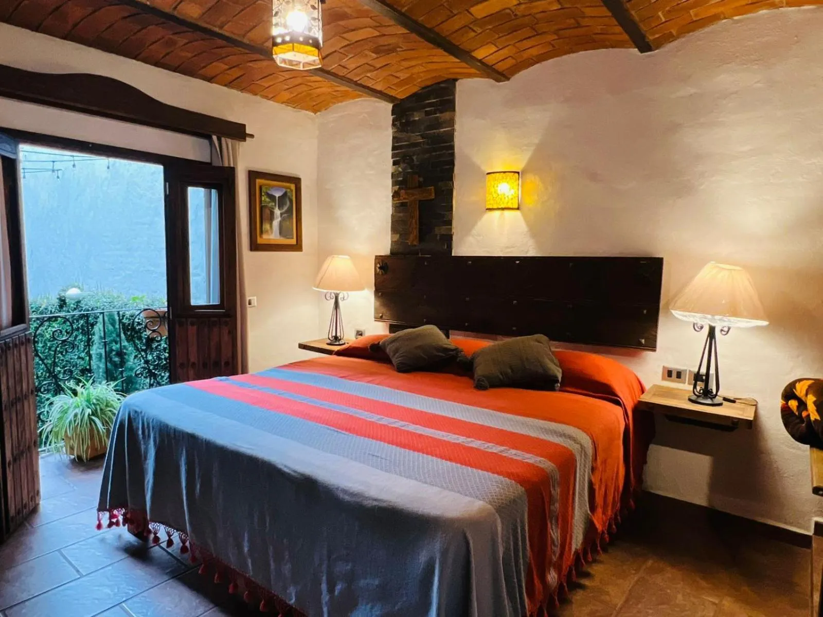 Bedroom, Bed in Hotel Mi Pueblito Tapalpa