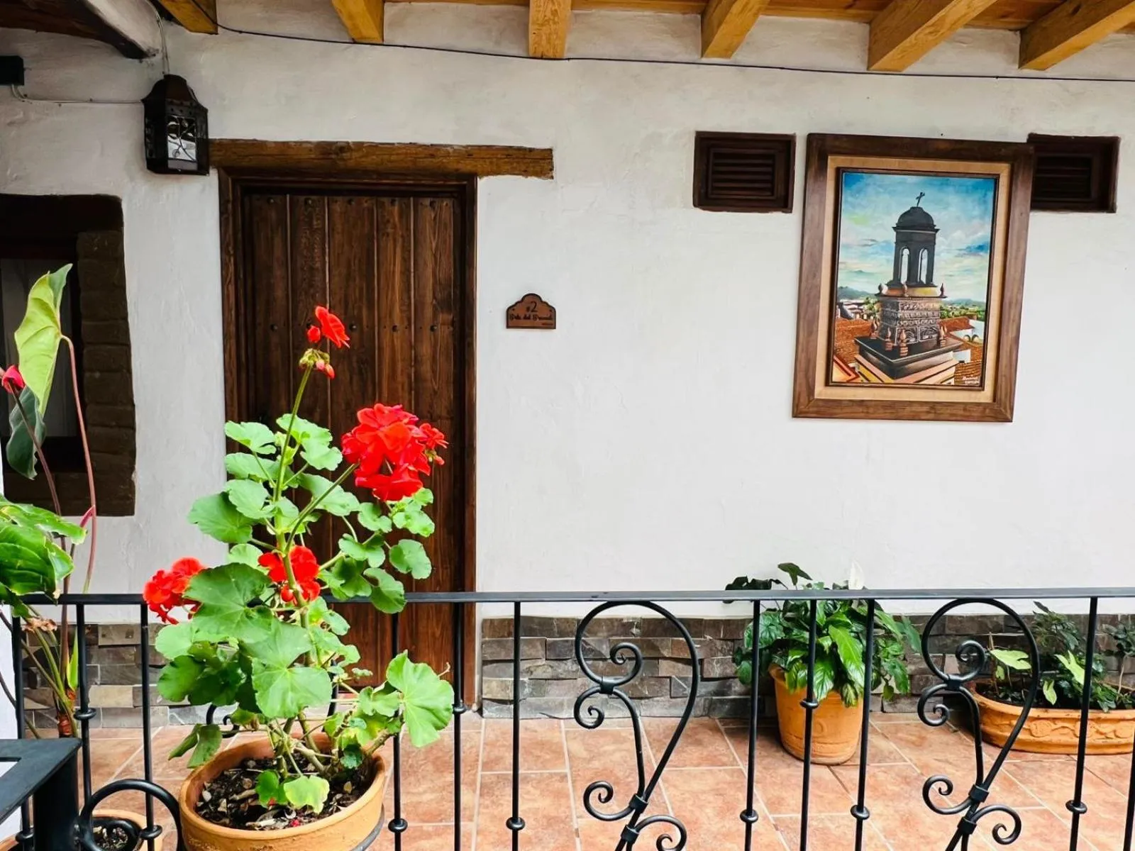 Patio in Hotel Mi Pueblito Tapalpa