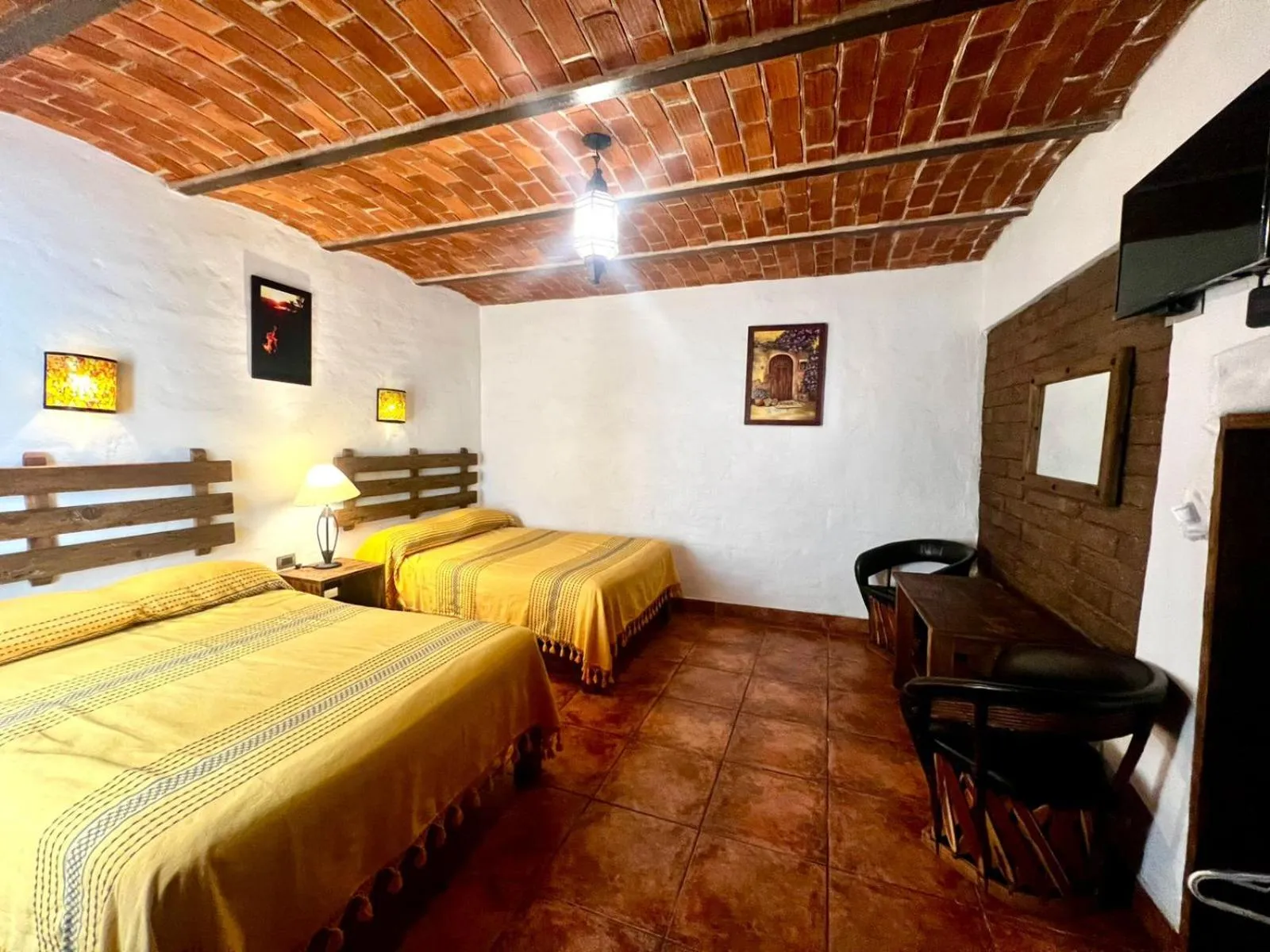 Bedroom, Bed in Hotel Mi Pueblito Tapalpa