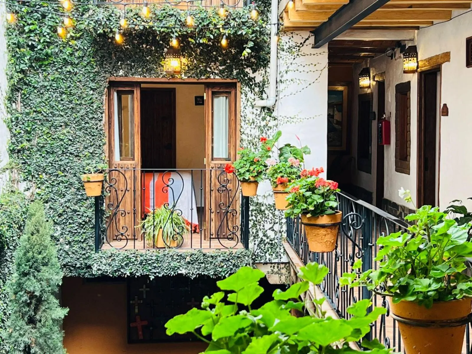 Balcony/Terrace in Hotel Mi Pueblito Tapalpa
