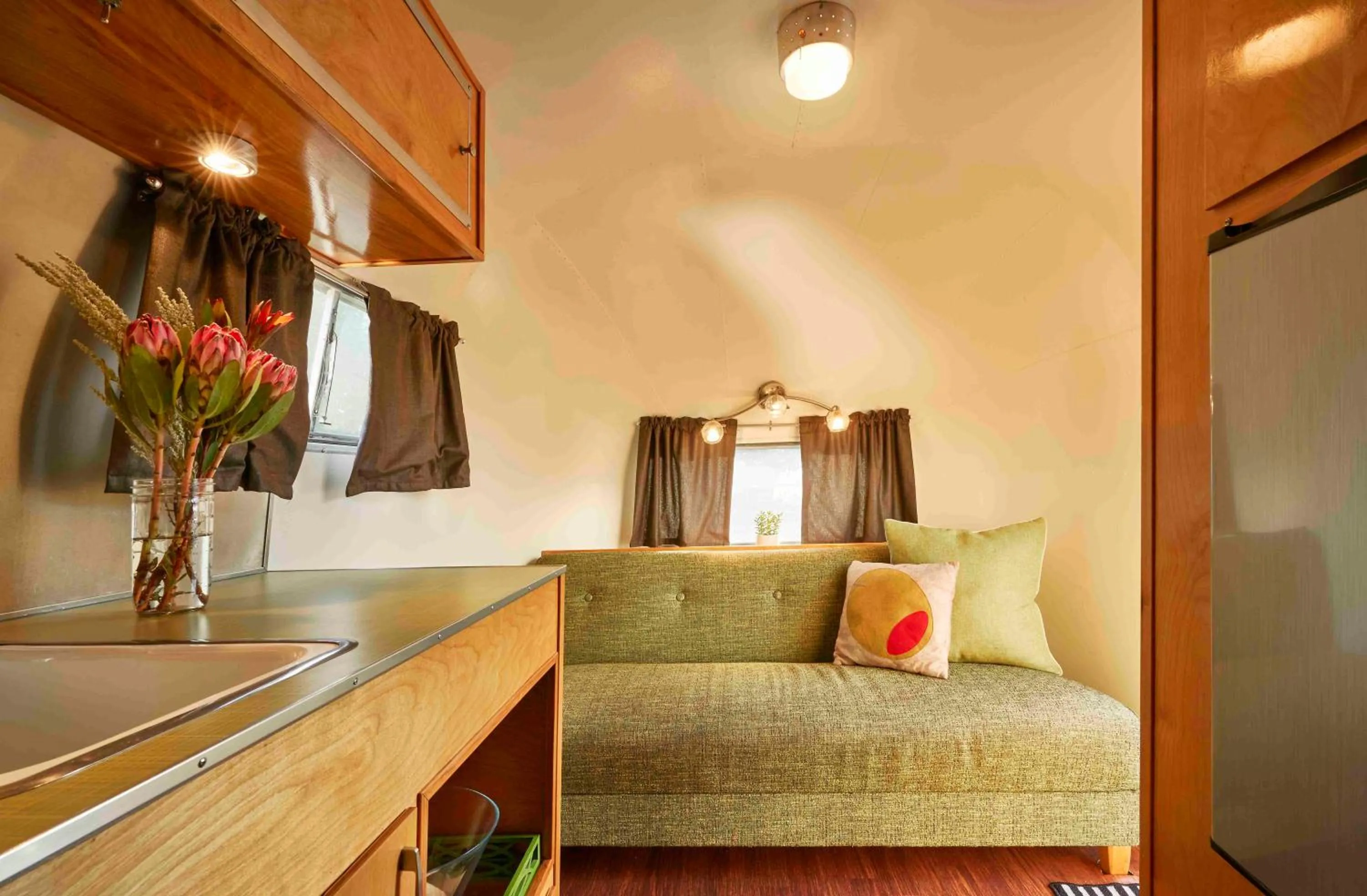 Bed in The Vintages Trailer Resort