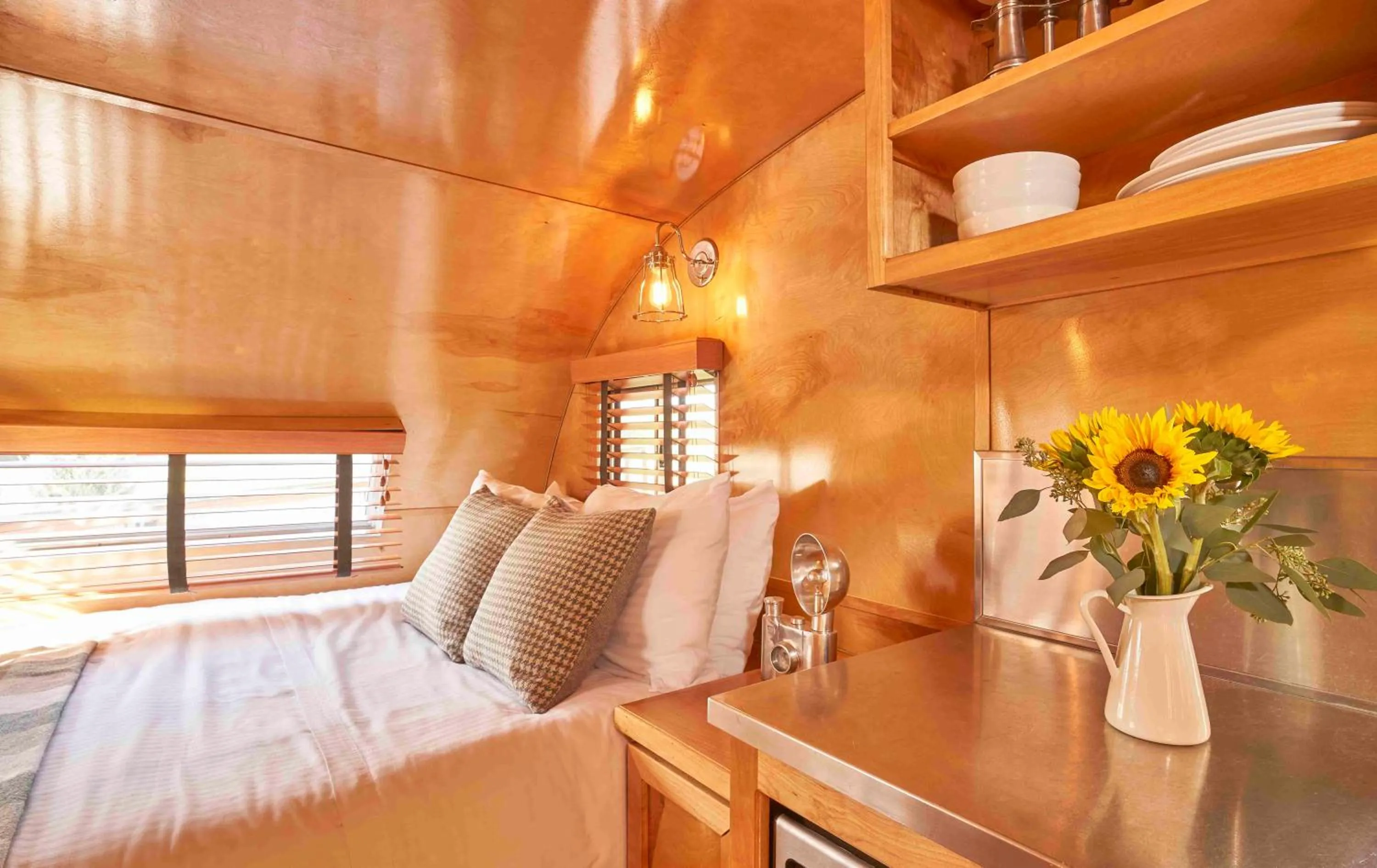 Bed in The Vintages Trailer Resort