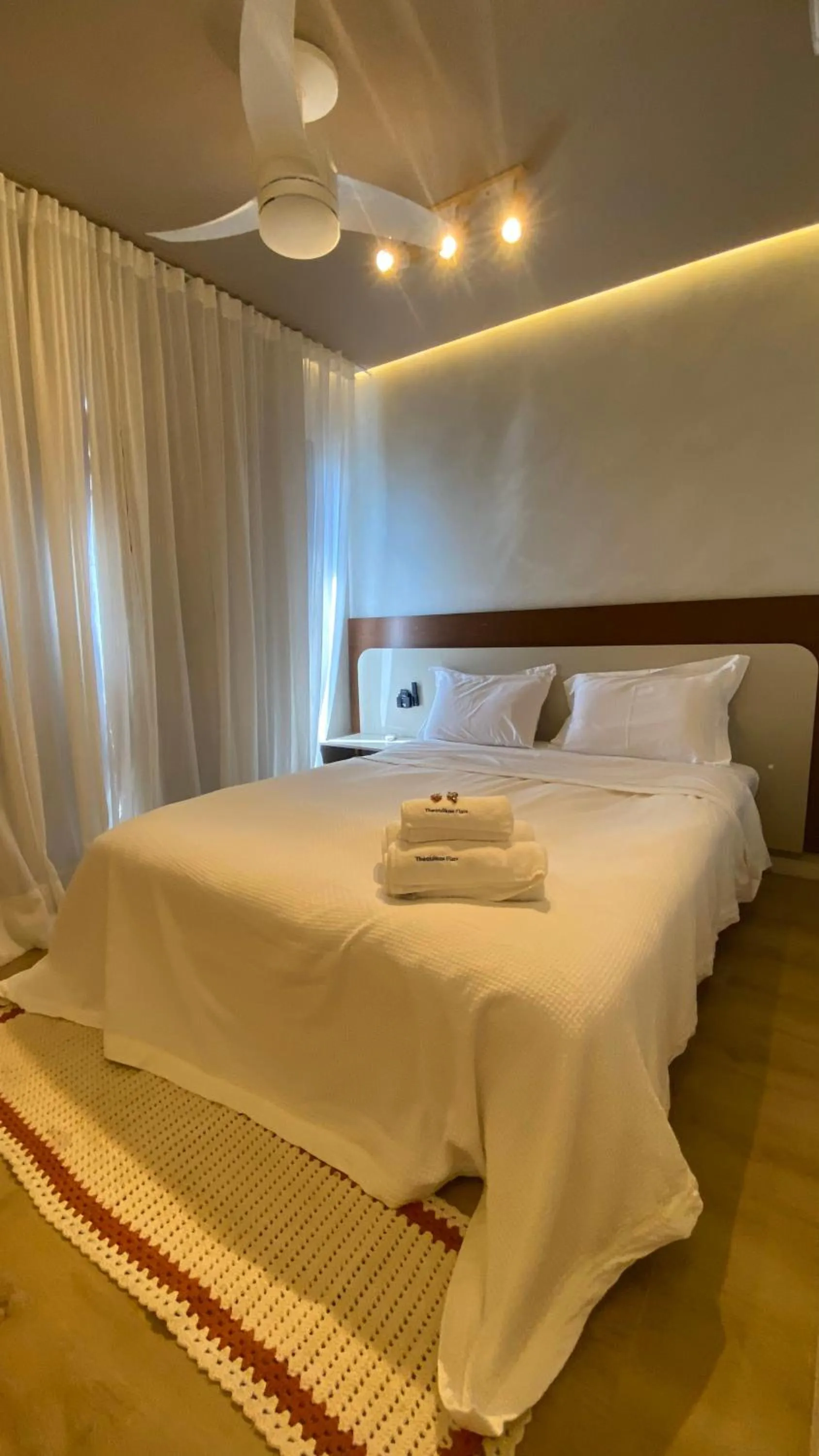 Bed in Apart-hotel Theotókos Flats