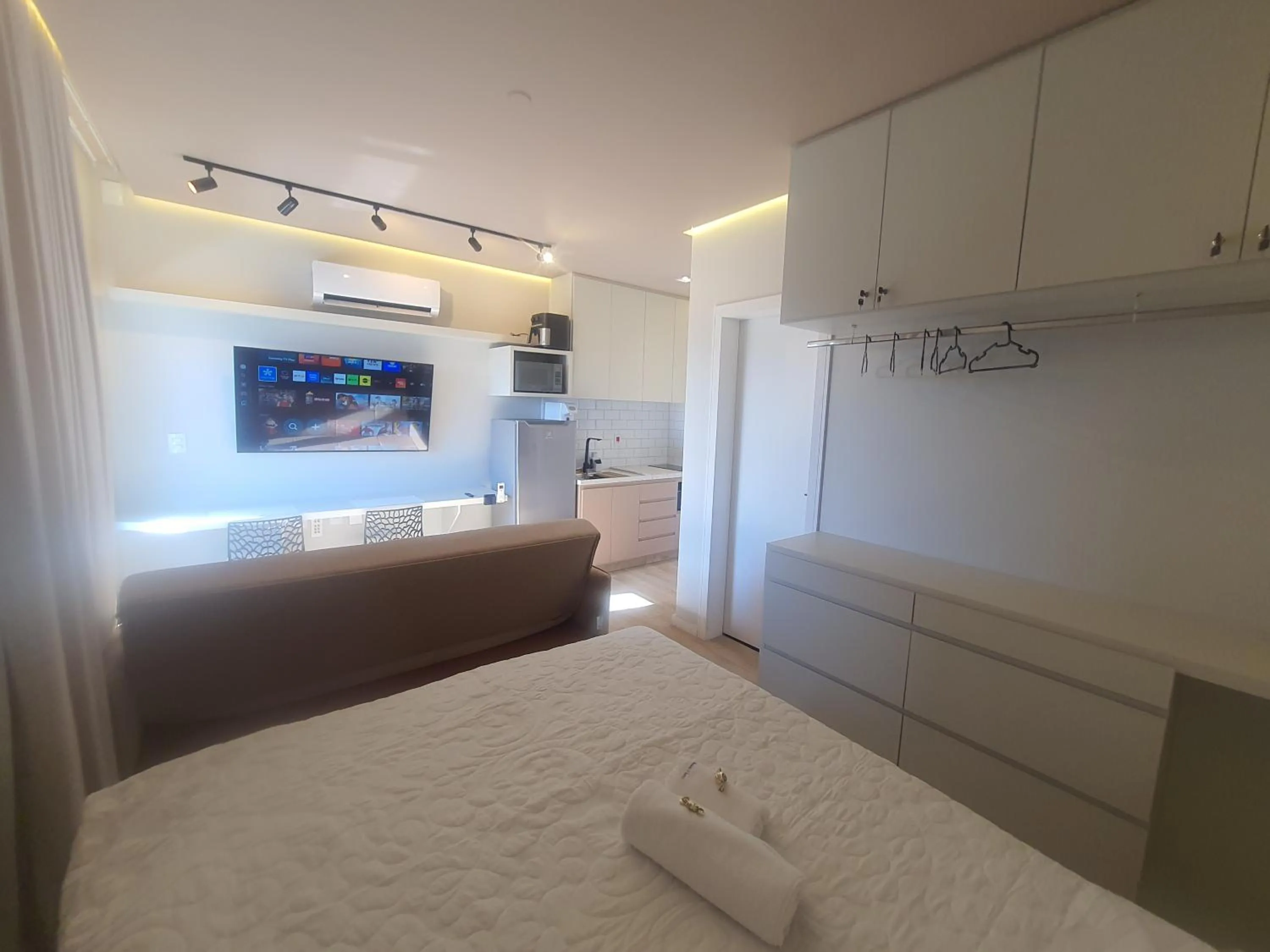 Bed in Apart-hotel Theotókos Flats