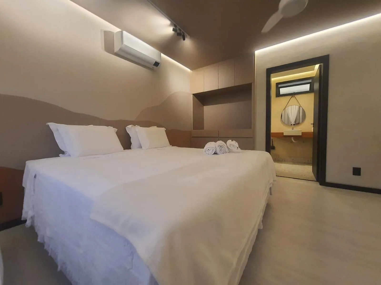 Bed in Apart-hotel Theotókos Flats