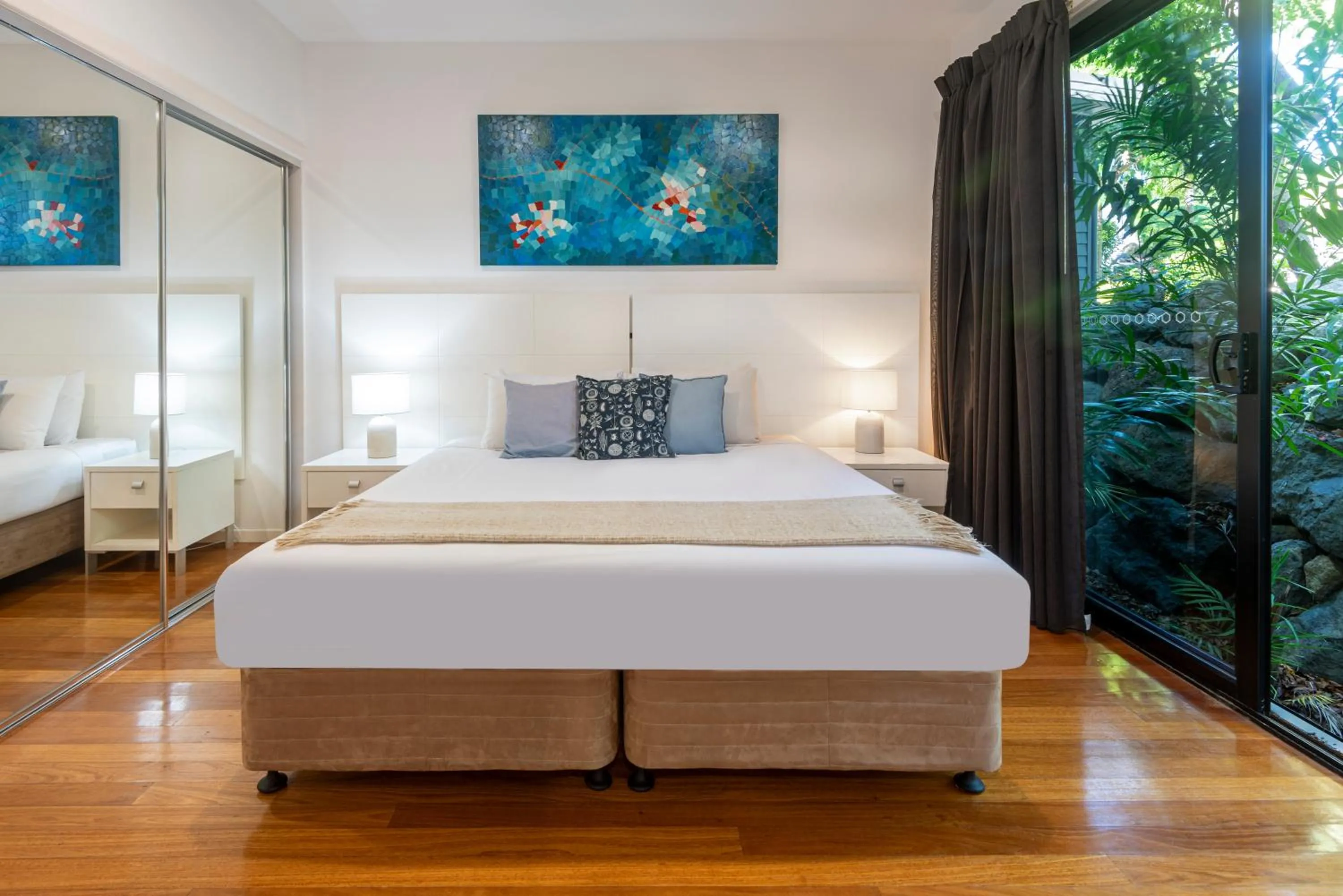 Bedroom, Bed in Pinnacle Apartments on Hamilton Island by HIHA
