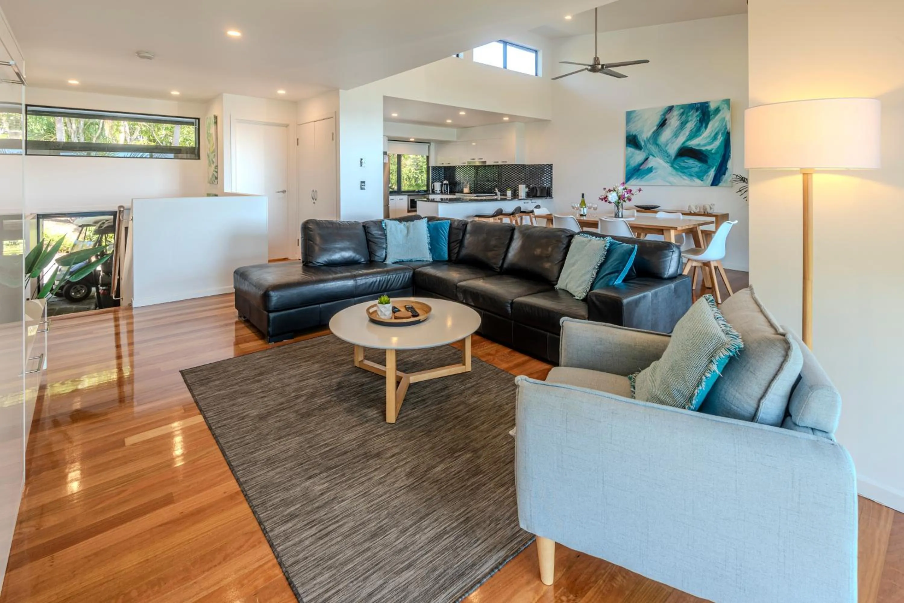 Living room in Pinnacle Apartments on Hamilton Island by HIHA