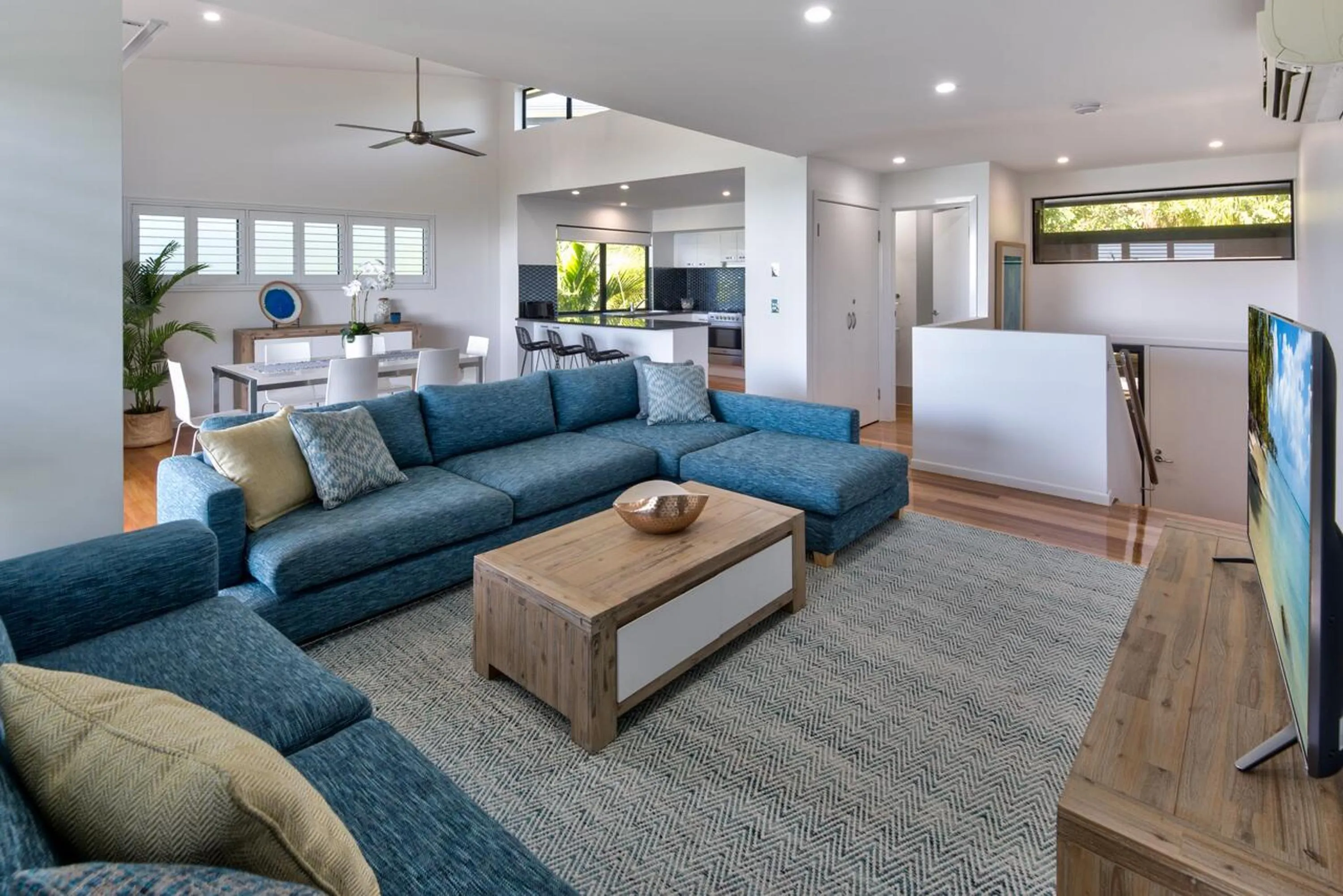 Living room in Pinnacle Apartments on Hamilton Island by HIHA