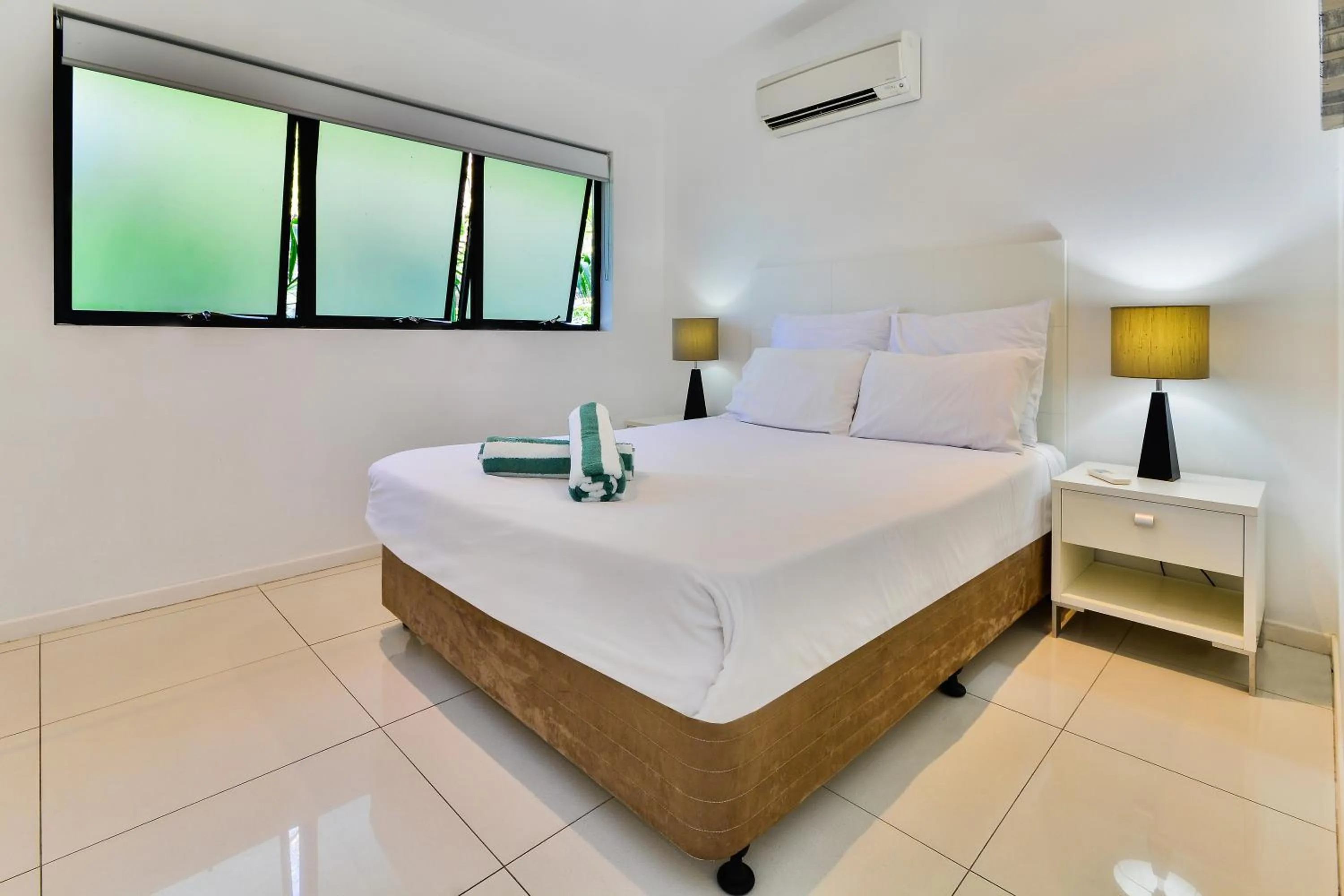 Bedroom, Bed in Pinnacle Apartments on Hamilton Island by HIHA
