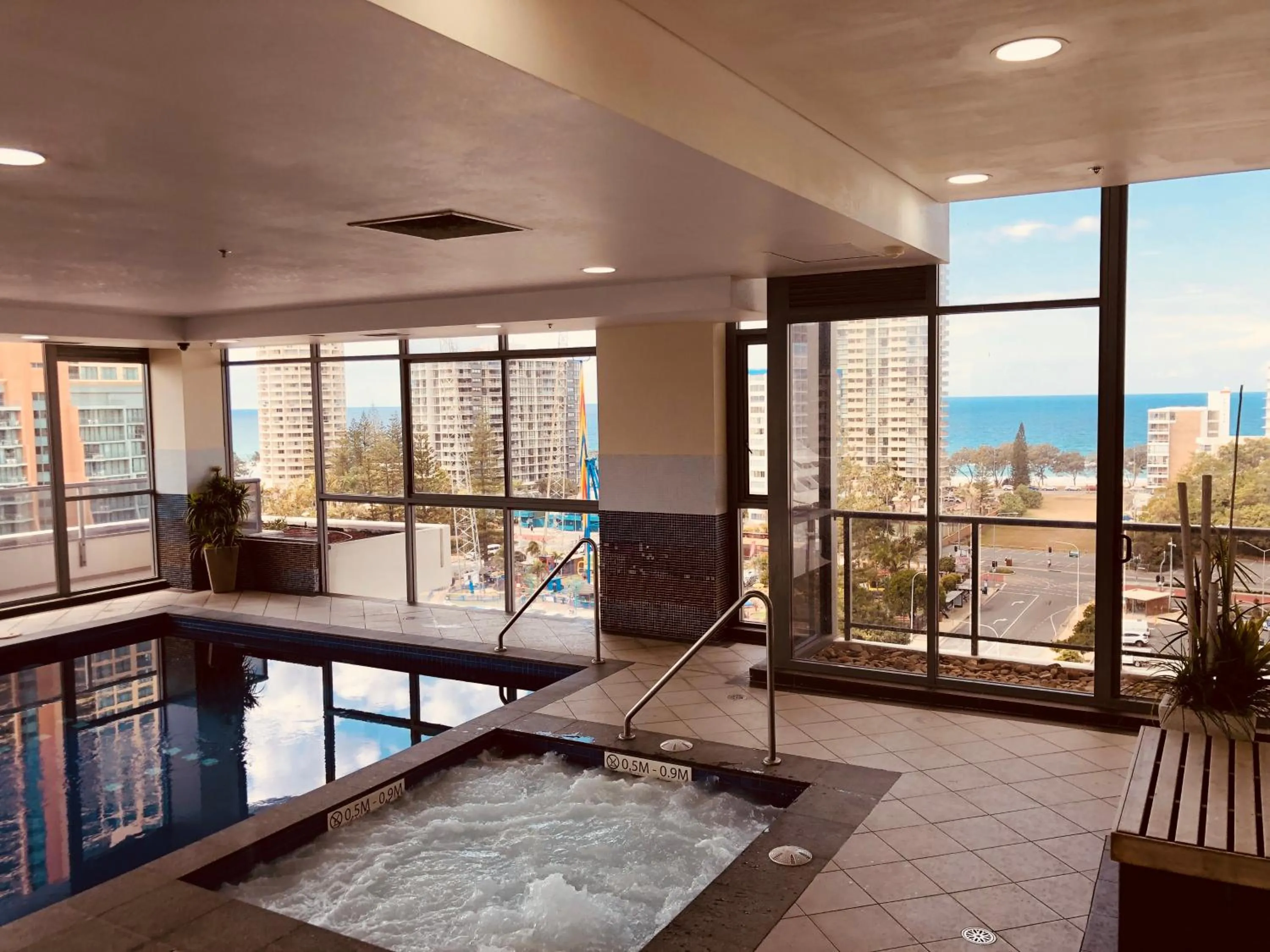 Hot Tub in Solaire Apartments