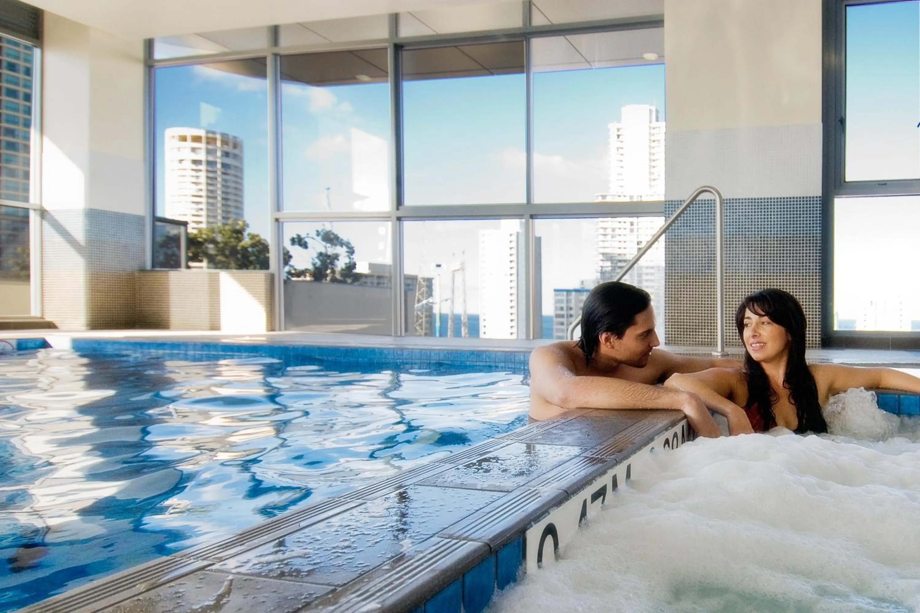 Swimming pool in Solaire Apartments